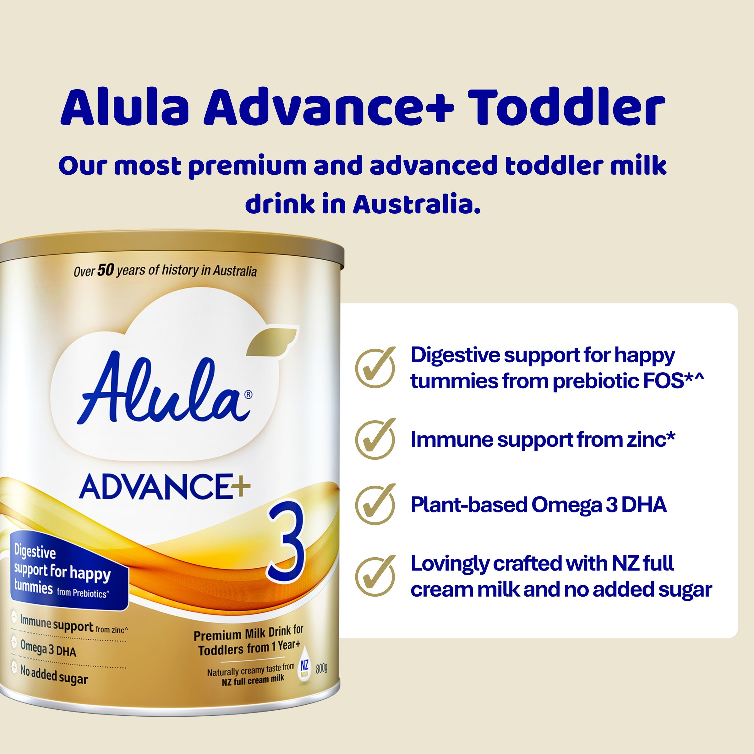 Alula Advance+ Stage 3 Toddler Milk Drink 1 Year+ 800g - Image 5