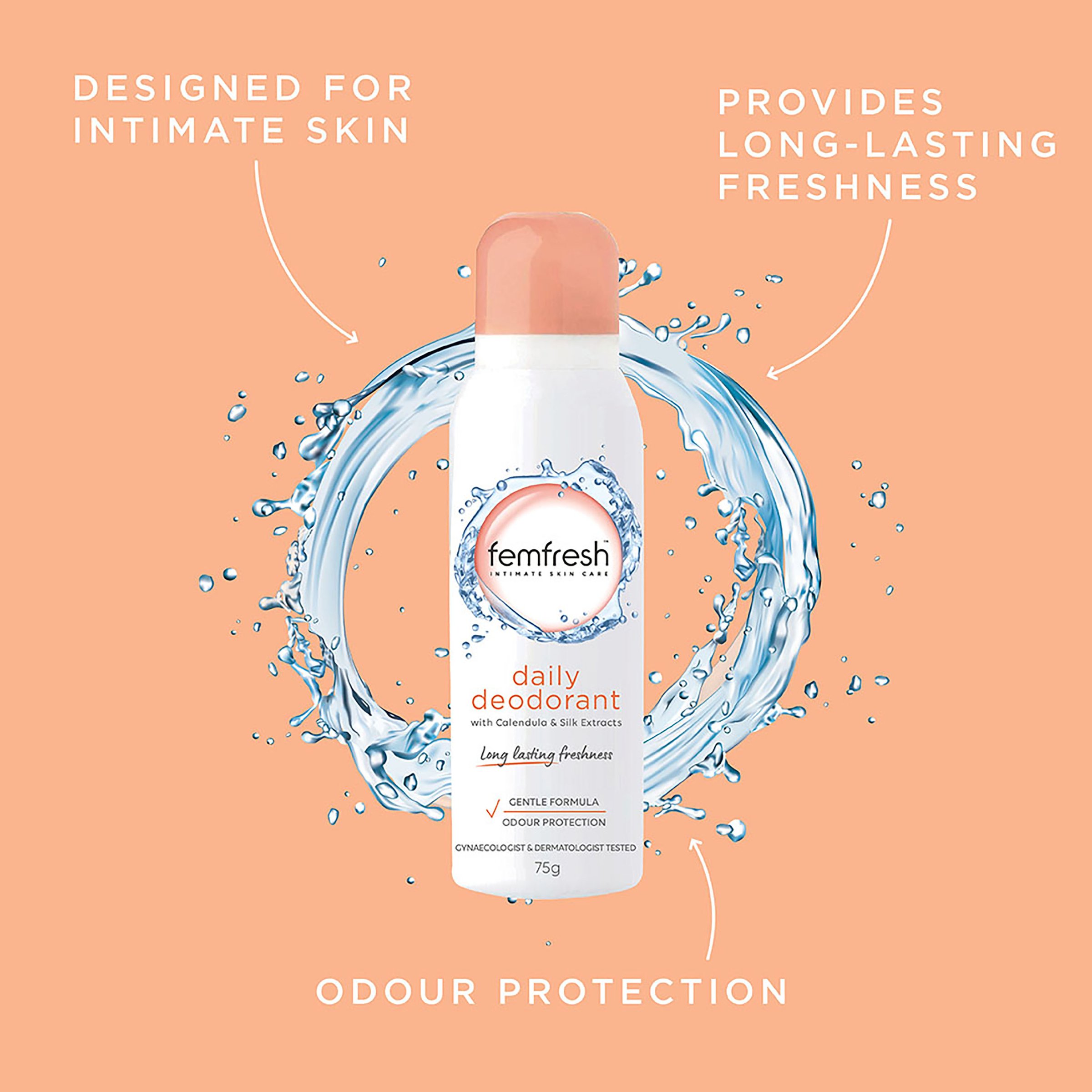 Femfresh Intimate Hygiene Feminine Deodorant Spray 75g - Image 3