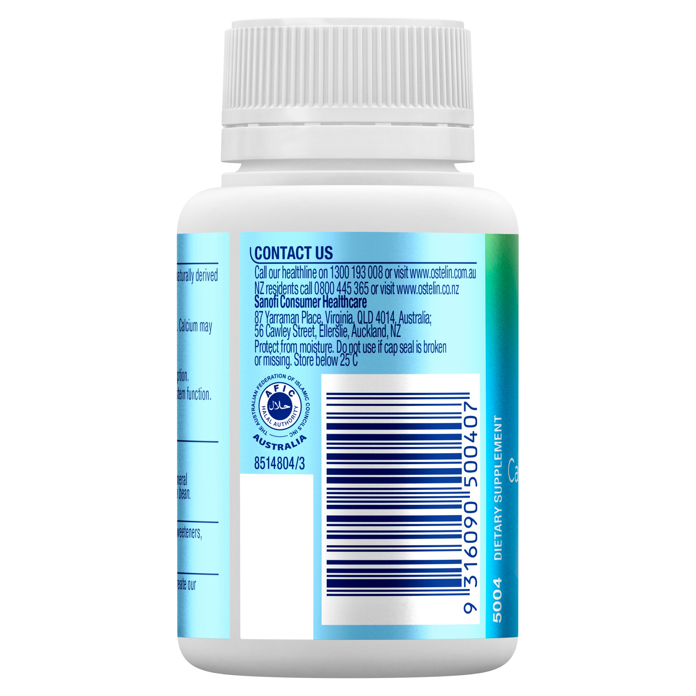 Ostelin Calcium & Vitamin D3 60 tablets - Image 2