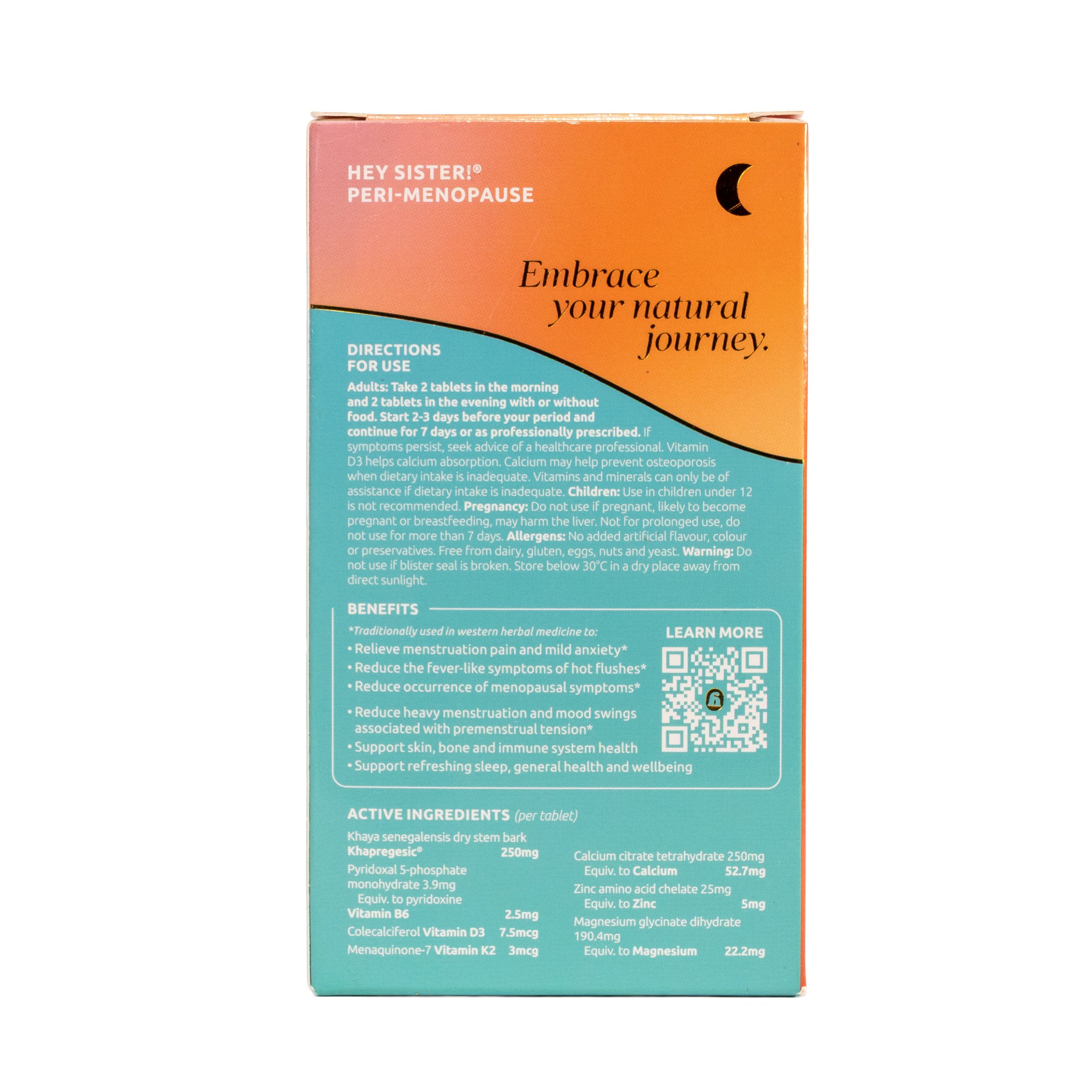 Hey Sister! Life Peri-Menopause 28 tablets - Image 2