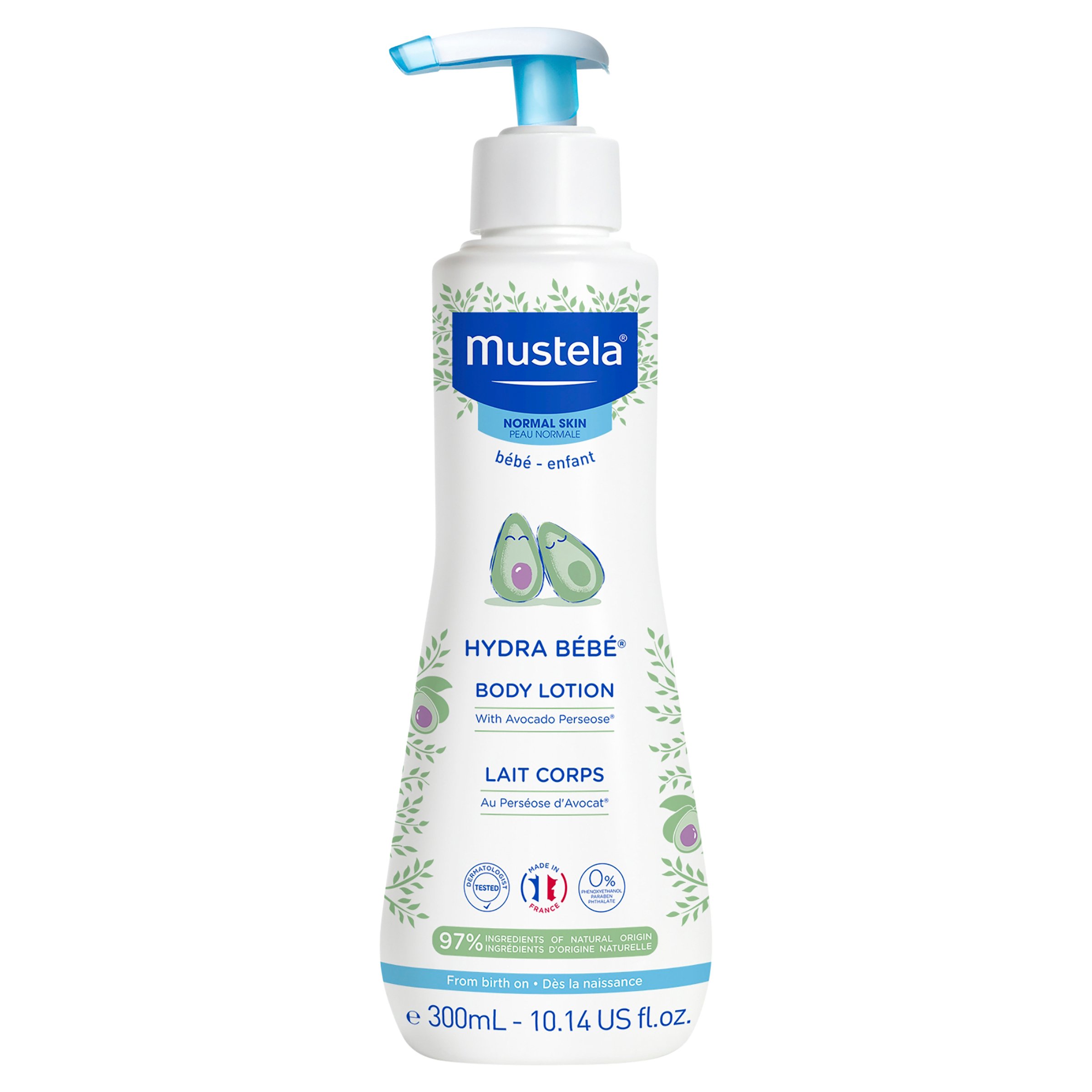 Mustela Hydra-Bebe Body Lotion Pump Bottle 300ml - Image 1