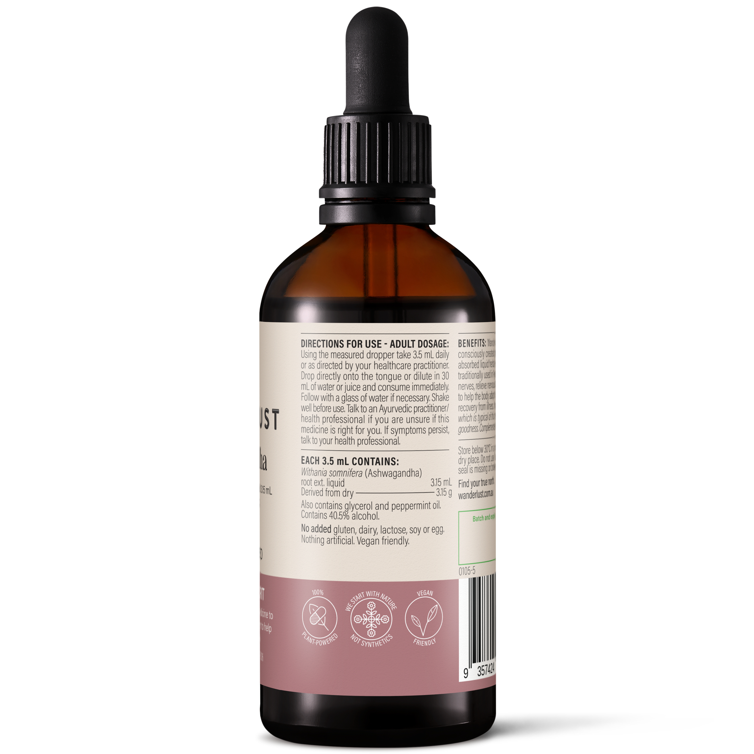 Wanderlust Ashwagandha 90ml - Image 3