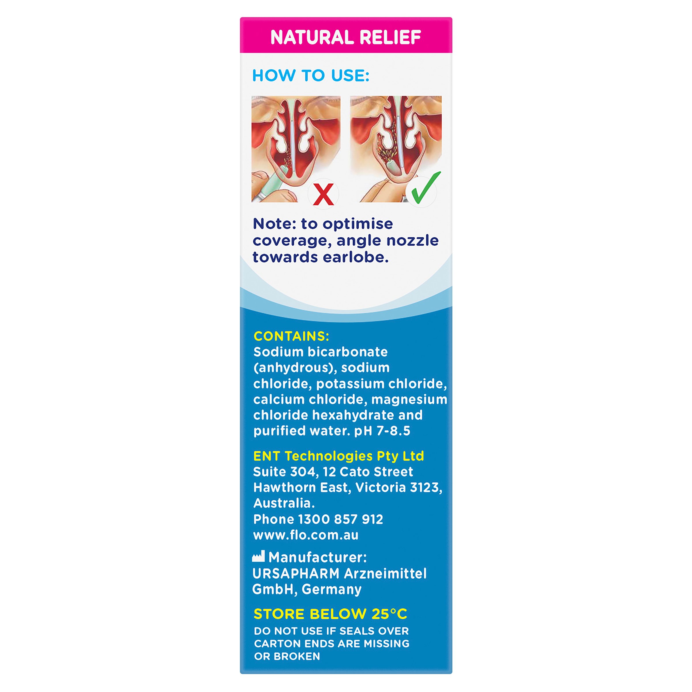 FLO Saline Plus Nasal Spray 30ml - Image 2
