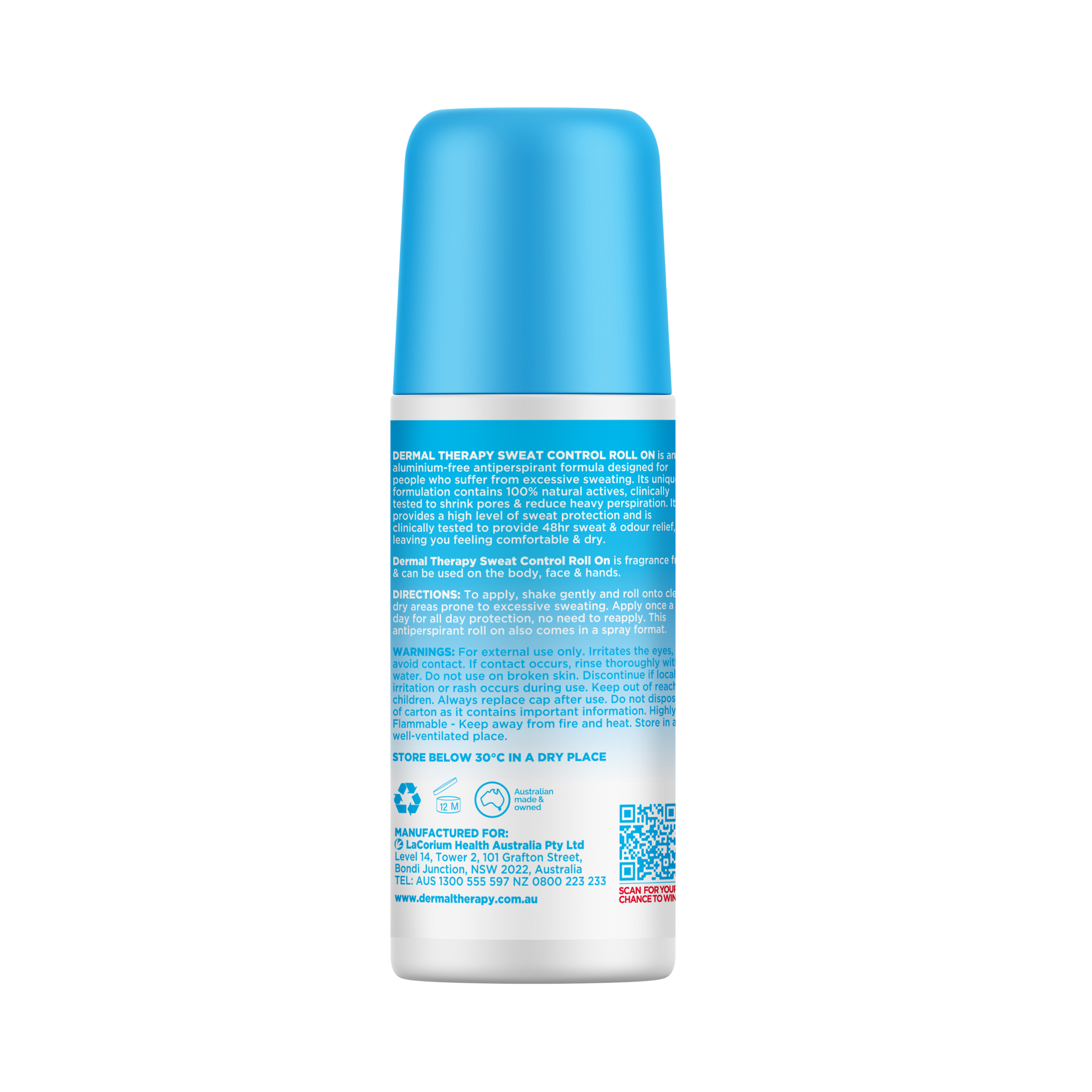 Dermal Therapy Sweat Control Roll On 60ml - Image 6