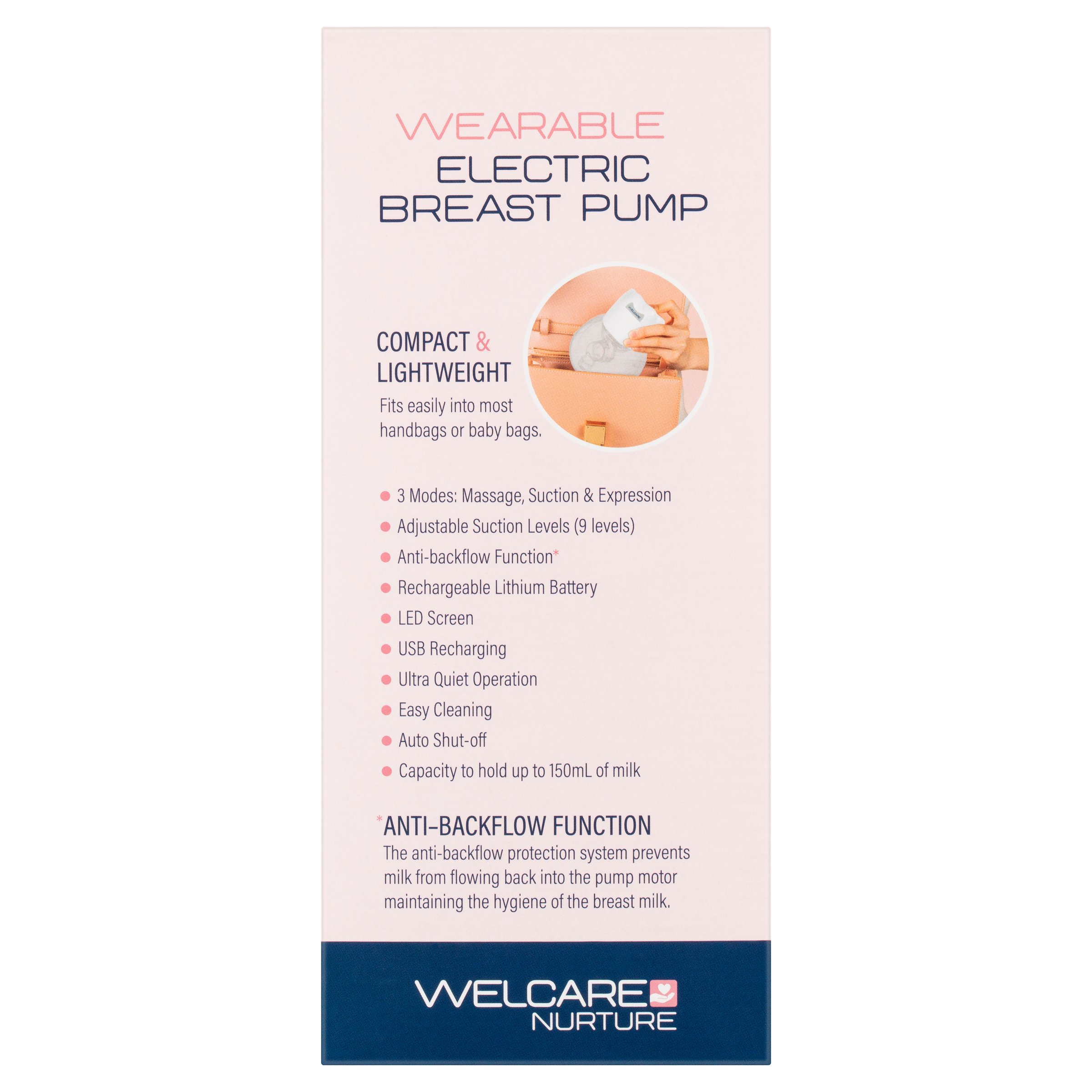 Welcare Nurture Wearable Electric Breast Pump Wnbp100 1 each - Image 3