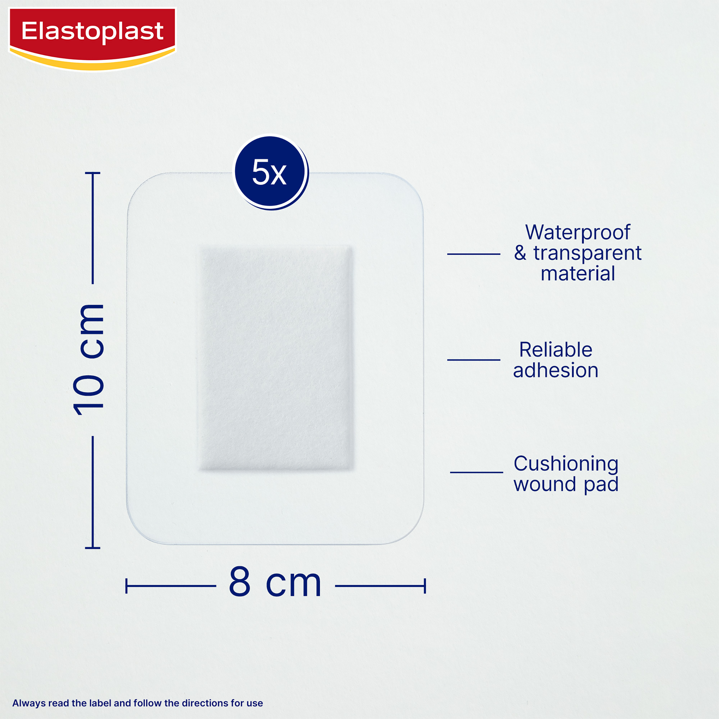 Elastoplast Dressing Waterproof XXL 5 pack - Image 6