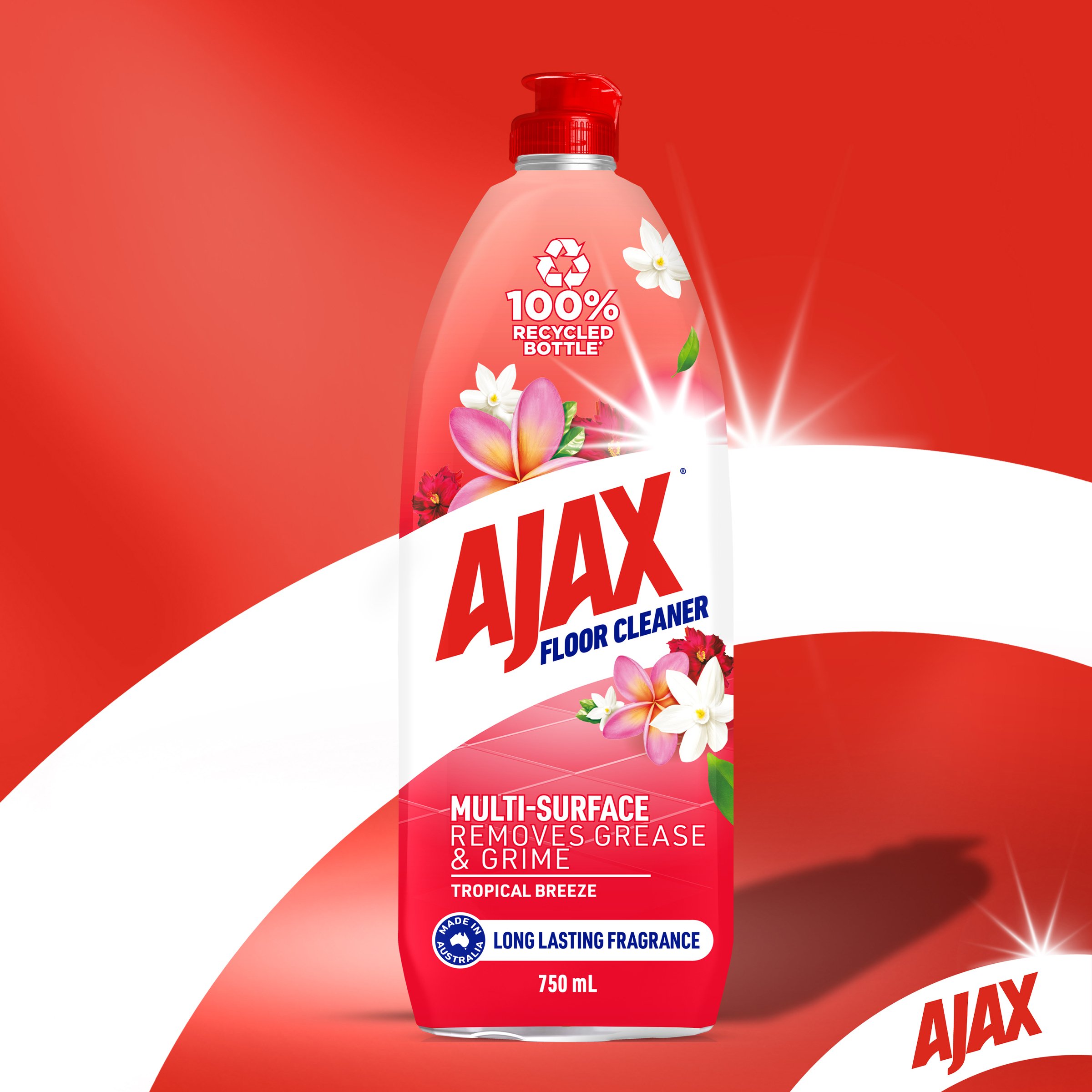 Ajax Multi Surface Floor Cleaner Tropical Breeze 750ml - Image 5