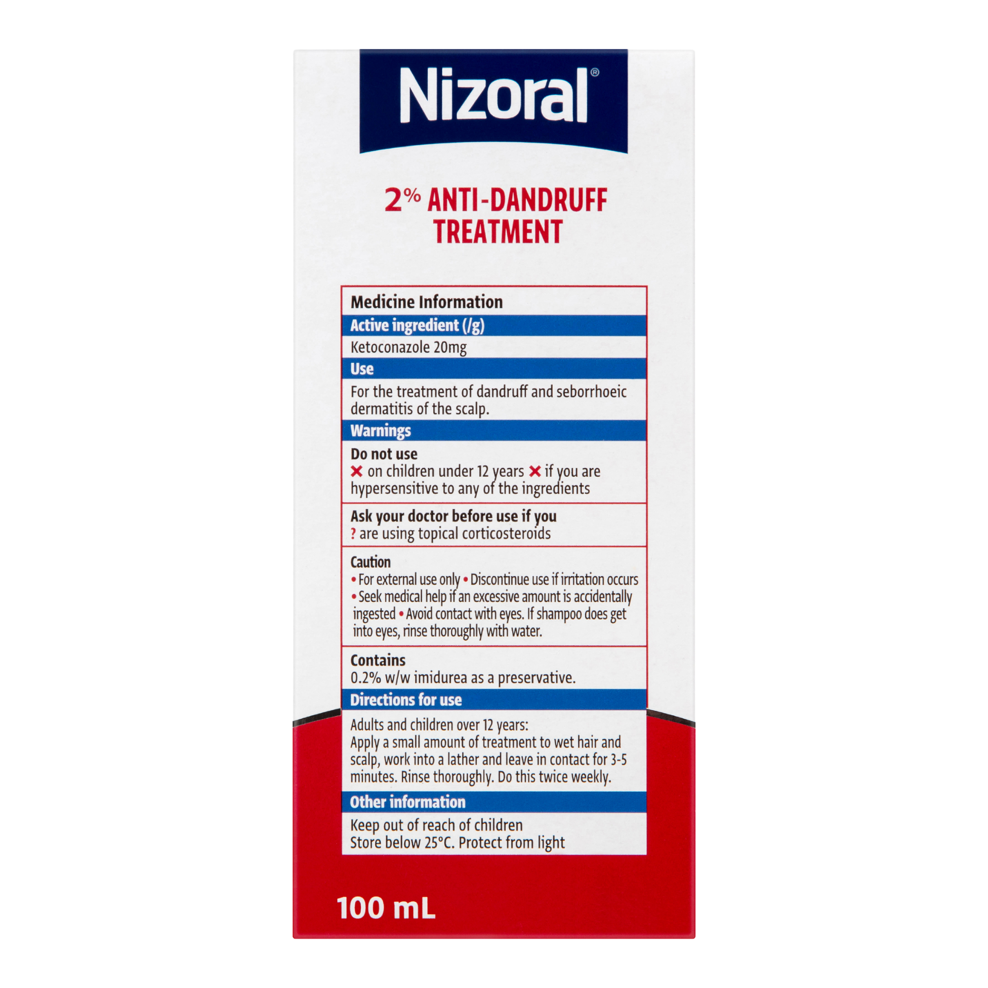Nizoral 2% Anti-Dandruff Treatment 100ml - Image 2