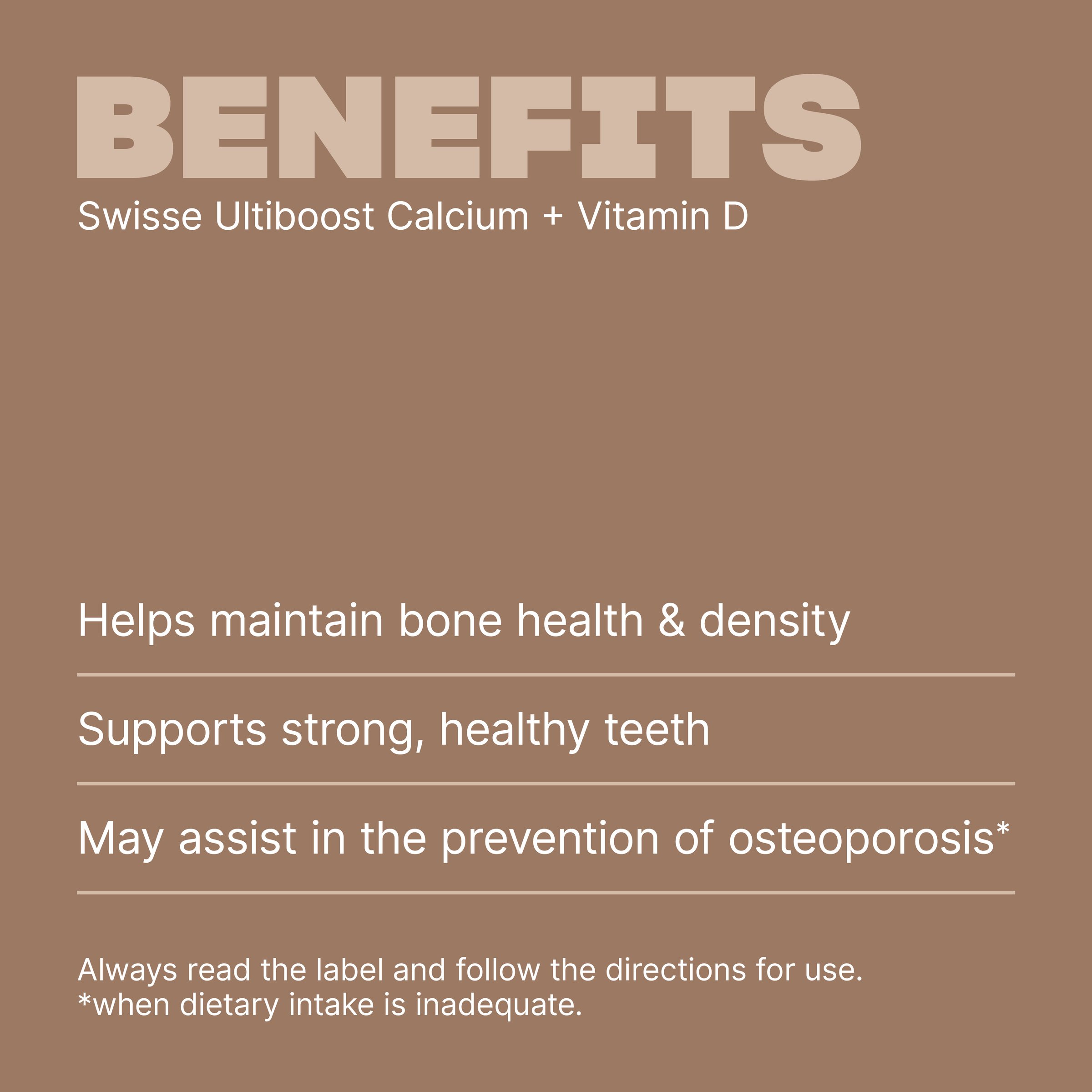Swisse Ultiboost Calcium + Vitamin D 90 tablets - Image 4
