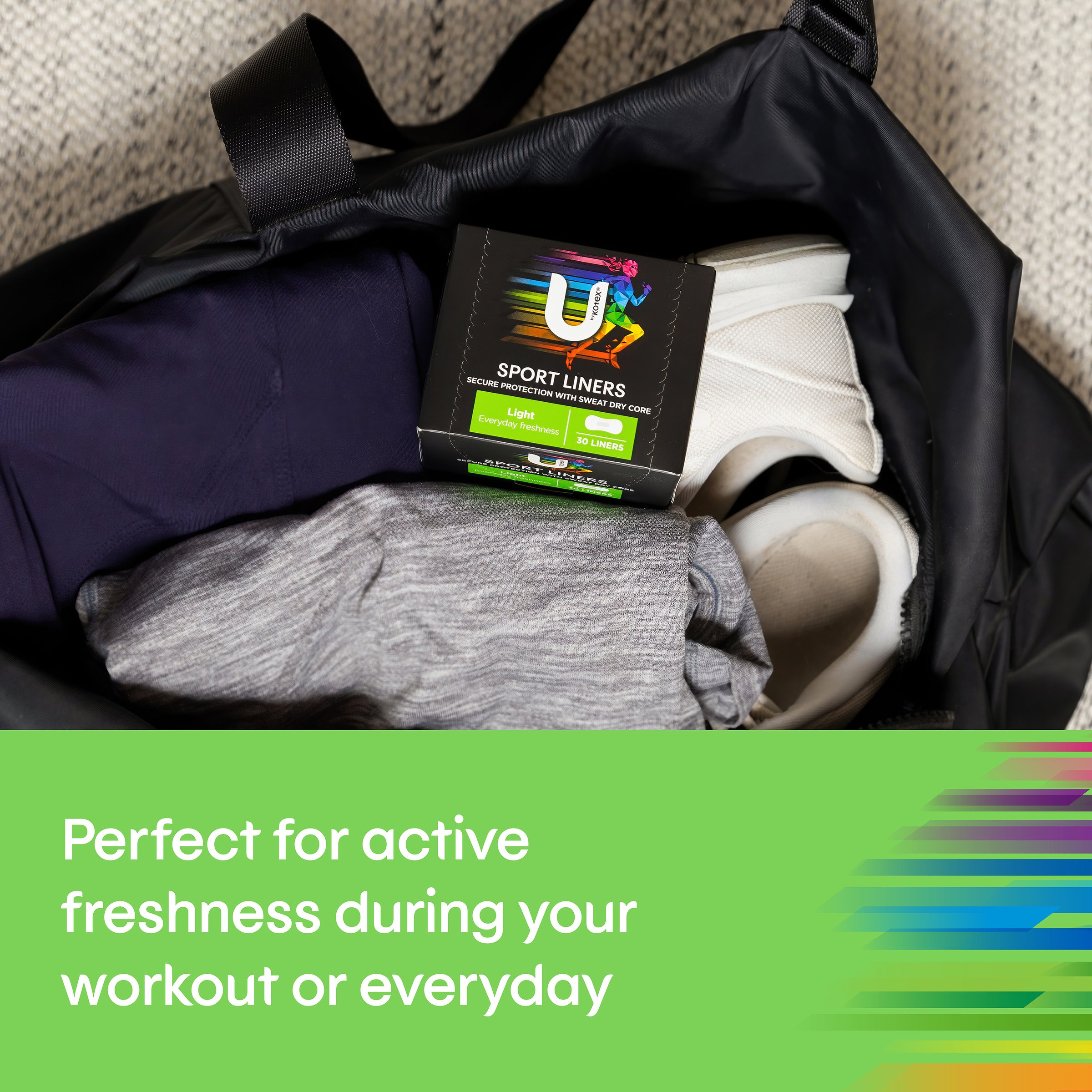 U by Kotex Liners Feminine Sport 30 pack - Image 7