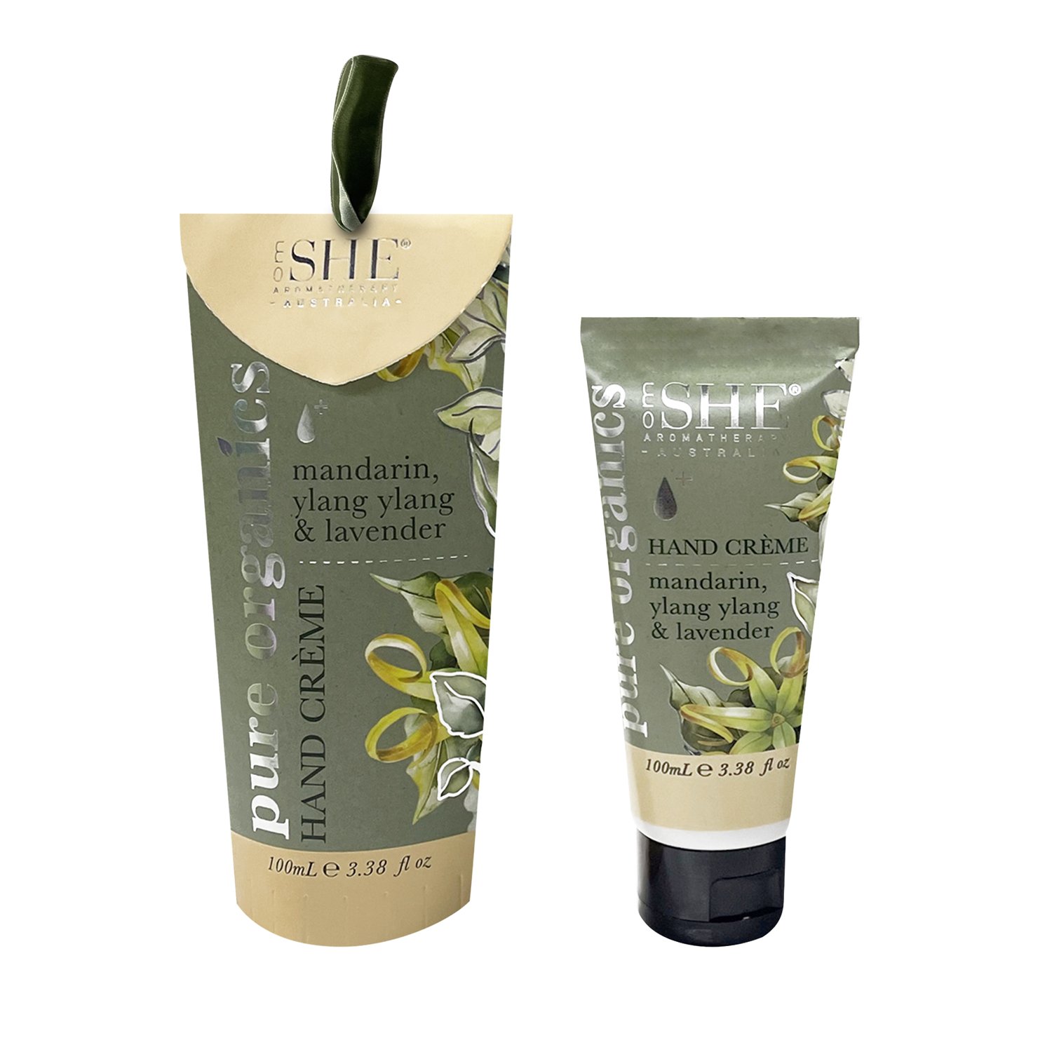She Aromatherapy Pure Organics Hand Cream Mandarin, Ylang Ylang & Lavender 100ml