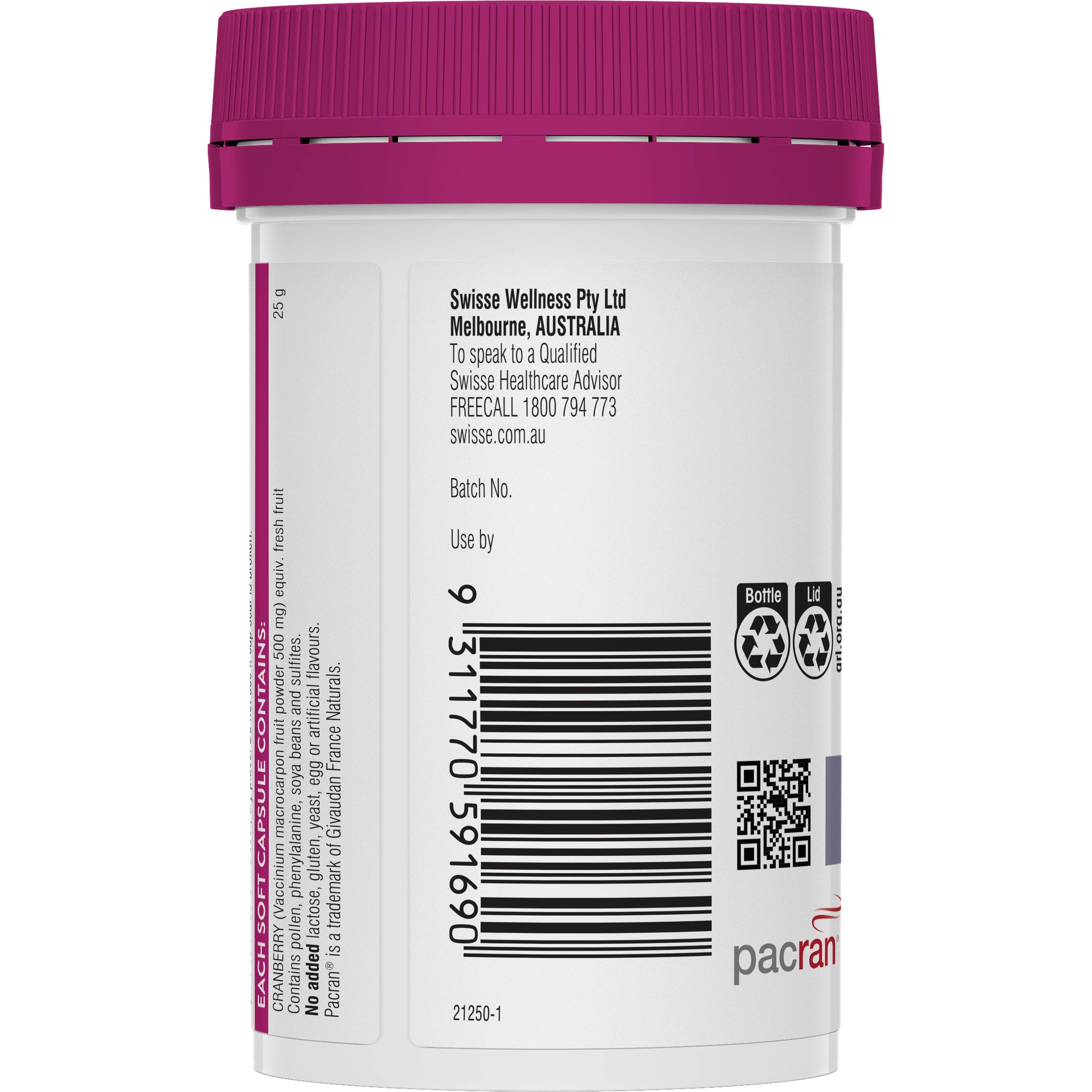 Swisse Ultiboost High Strength Cranberry 30 capsules - Image 3