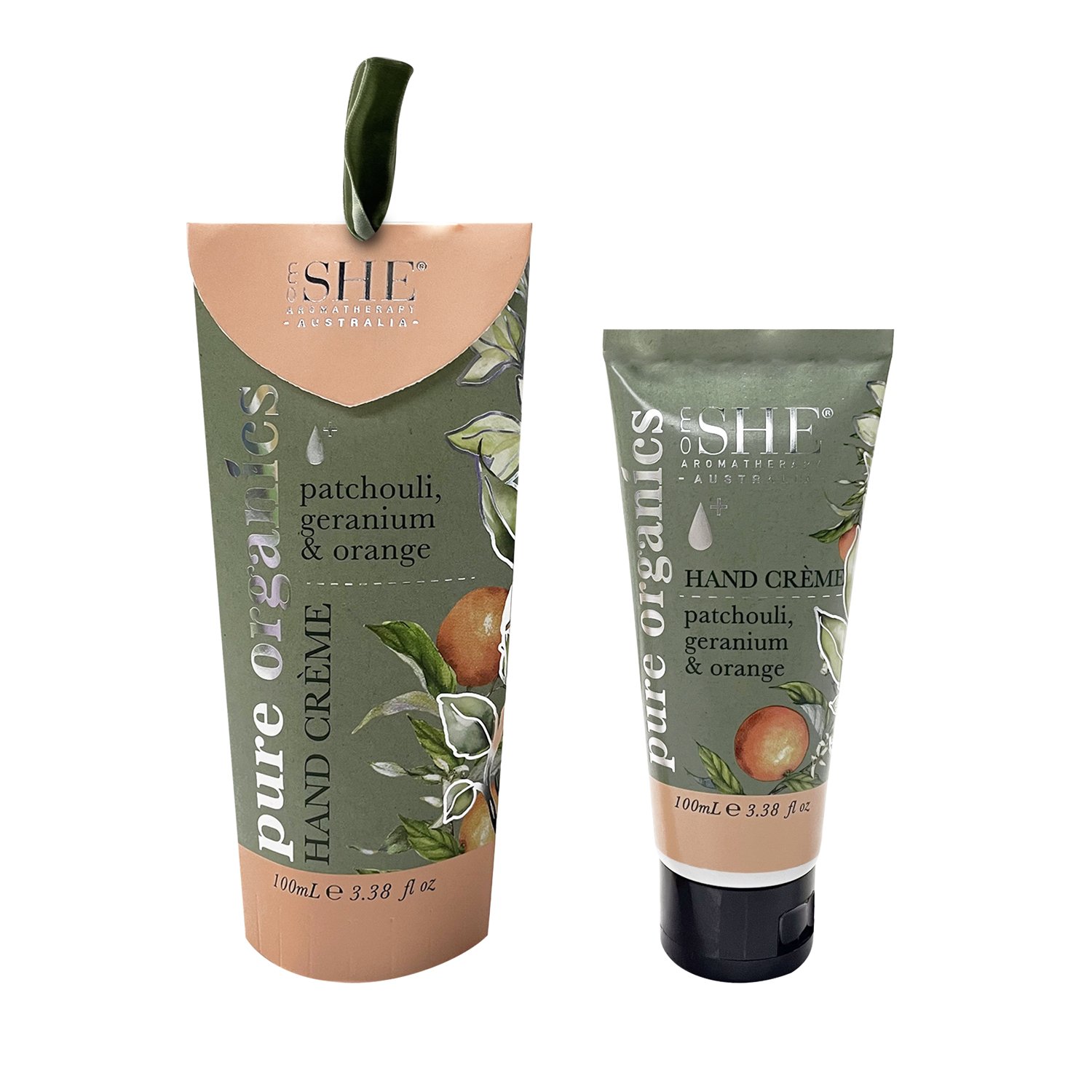 She Aromatherapy Pure Organics Hand Cream Patchouli,Geranium & Orange 100ml