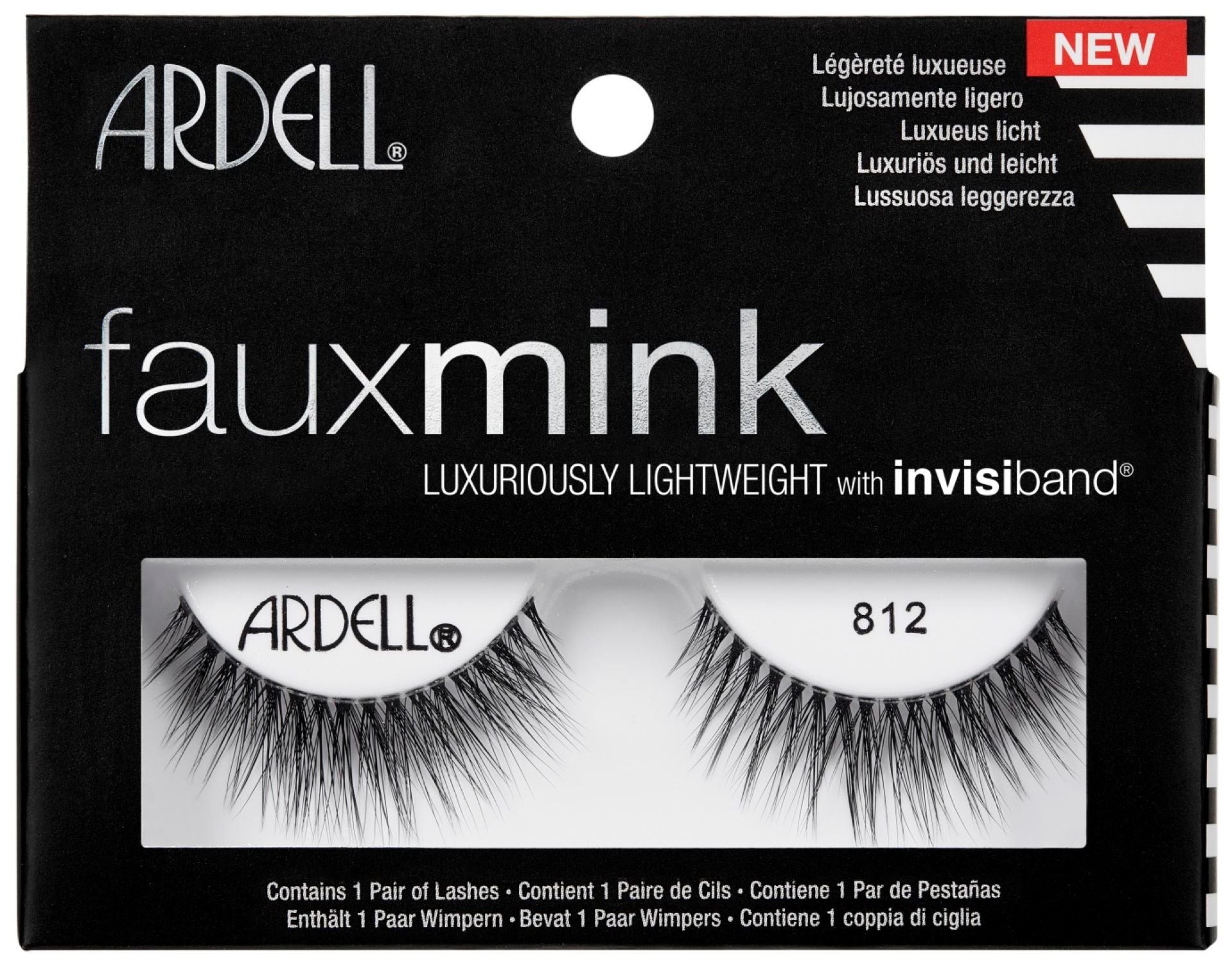 Ardell Faux Mink Eyelashes 812 - 1 pack