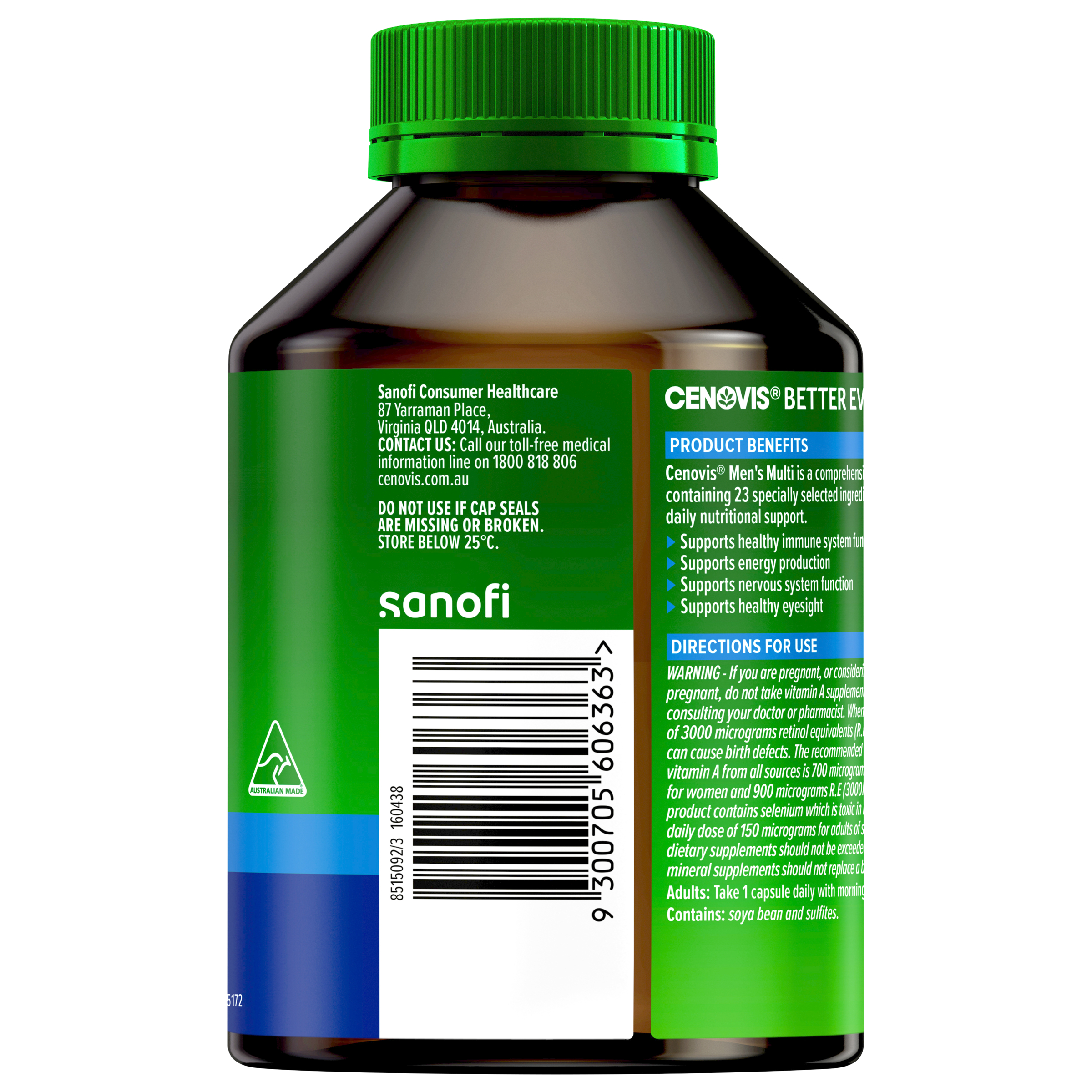 Cenovis Once Daily Men's Multi 100 capsules - Image 3