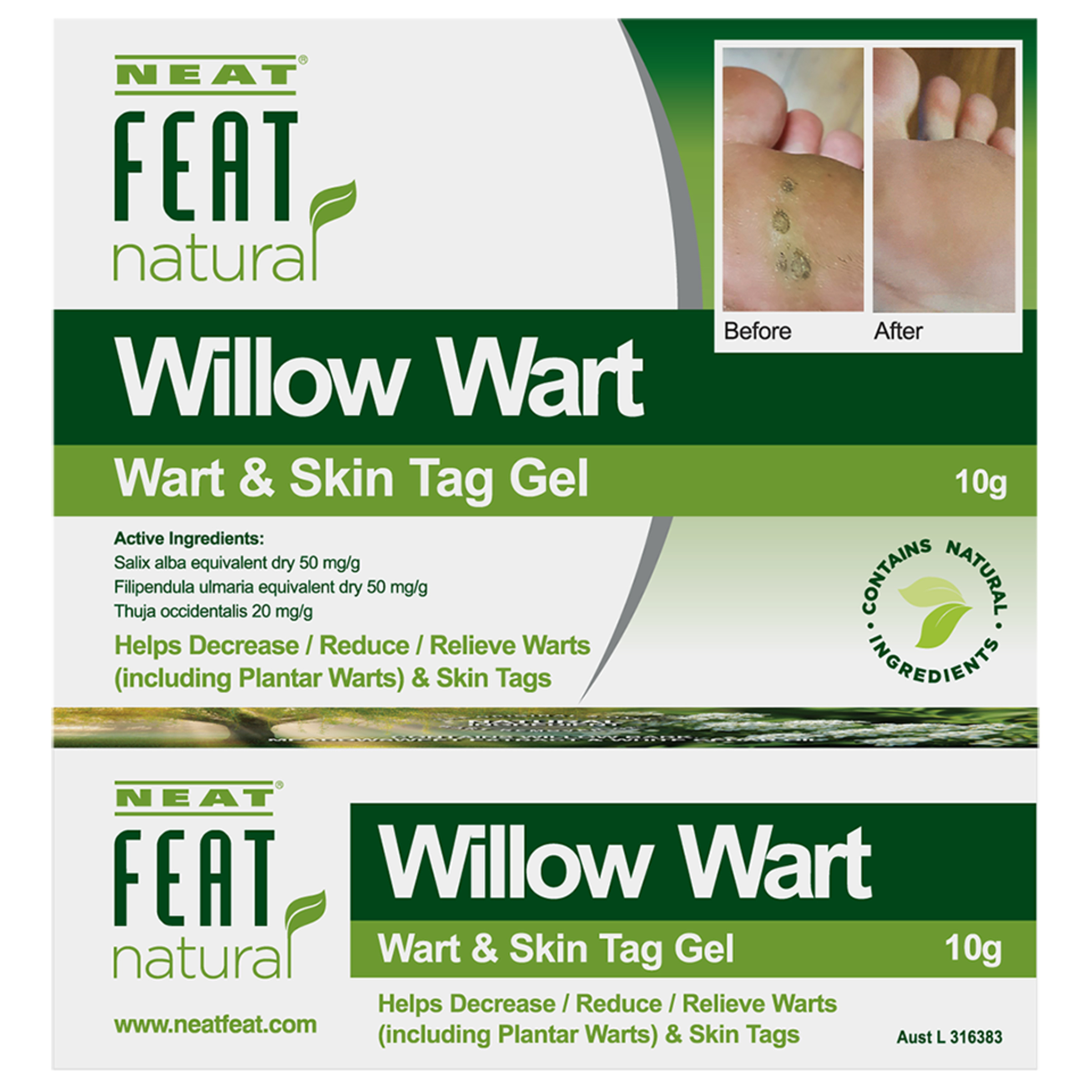 Neat Feat Natural Willow Wart Remedy 10g - Image 3