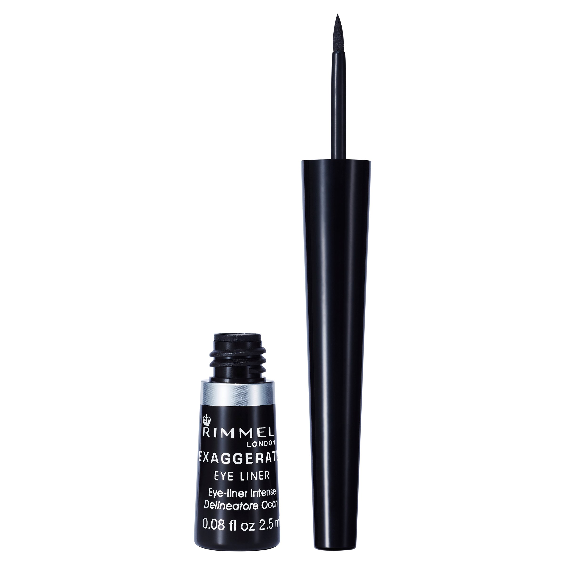 Rimmel Exaggerate Liquid Eye Liner 100 Black 2.5ml - Image 1