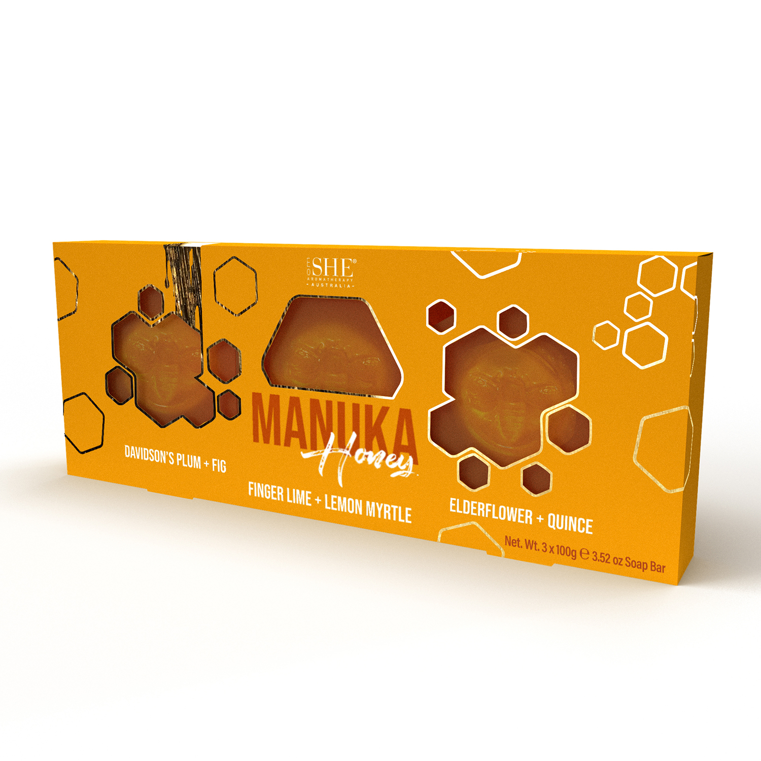 She Aromatherapy Manuka Honey Soap Trio 1 each