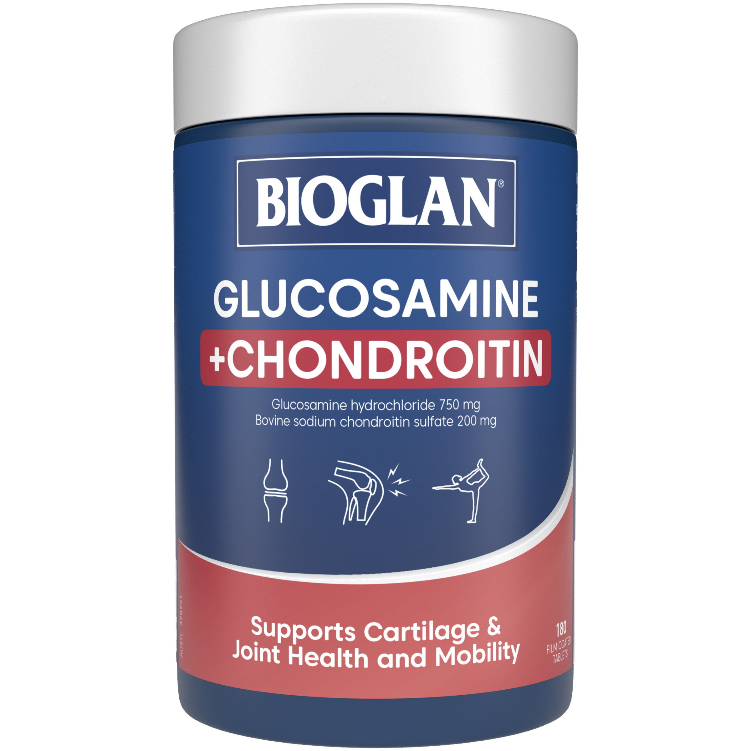 Bioglan Glucosamine + Chondroitin 180 tablets - Image 1