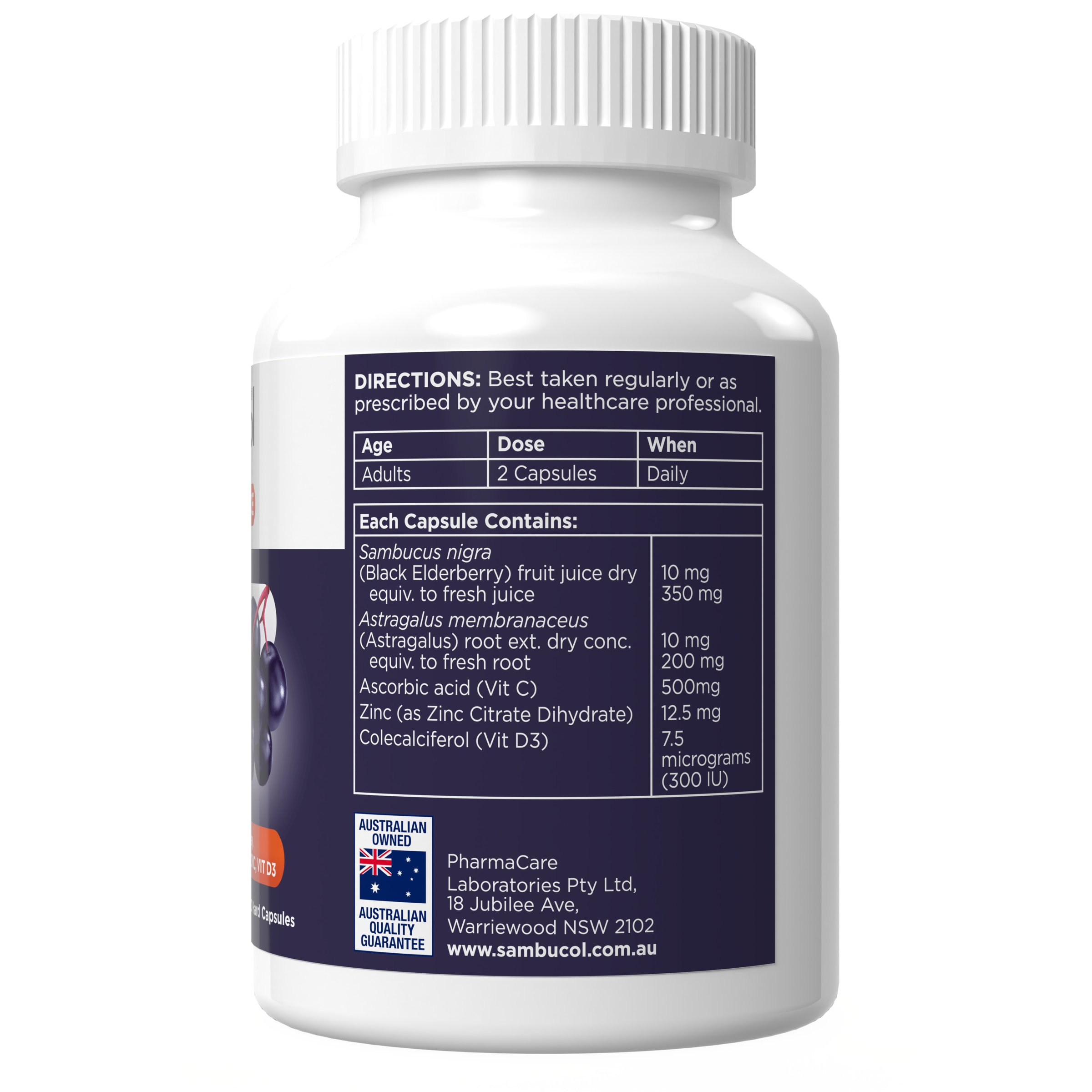 Sambucol Immune Defence Everyday 60 capsules - Image 3