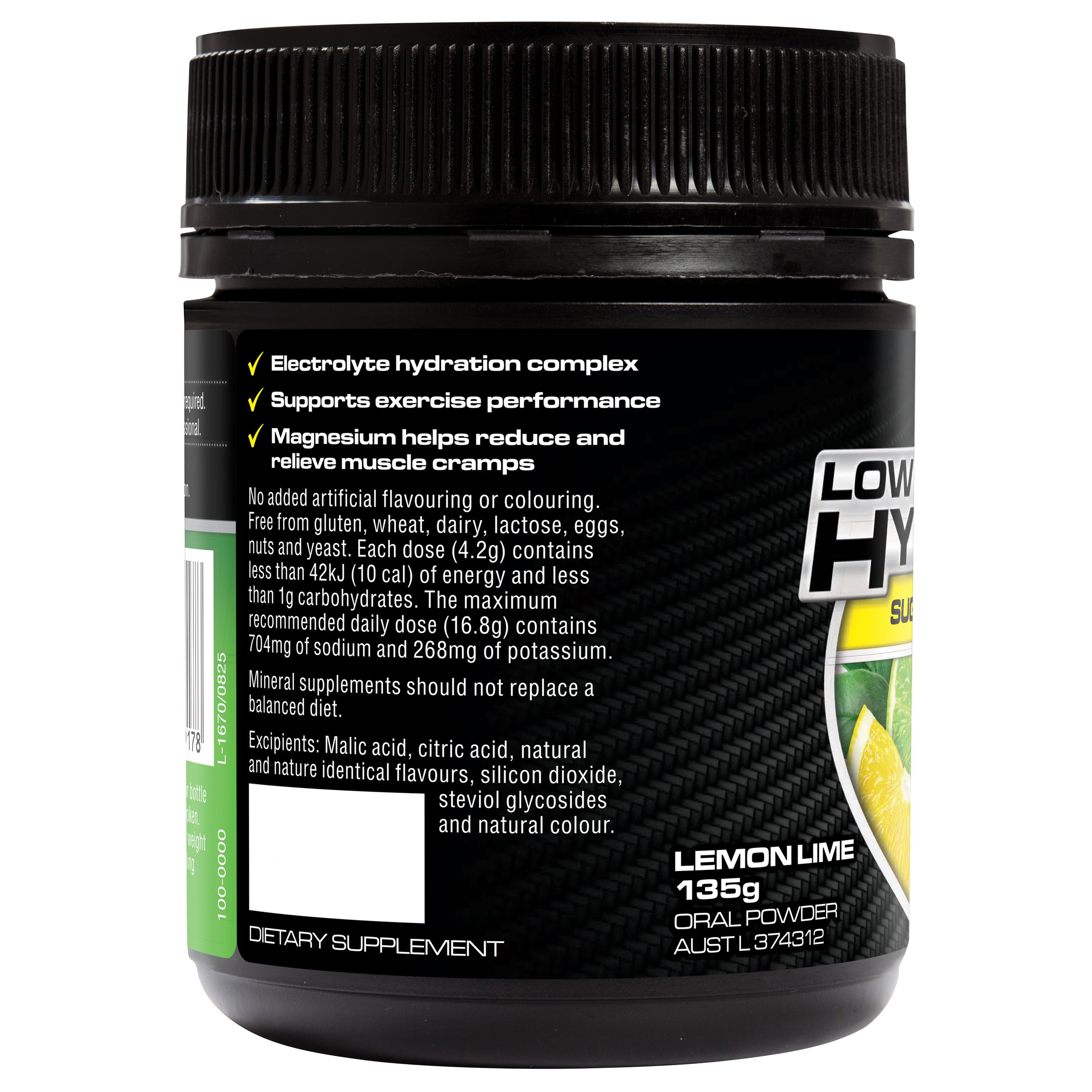Endura Rehydration Low Carb Fuel Lemon Lime 135g - Image 3
