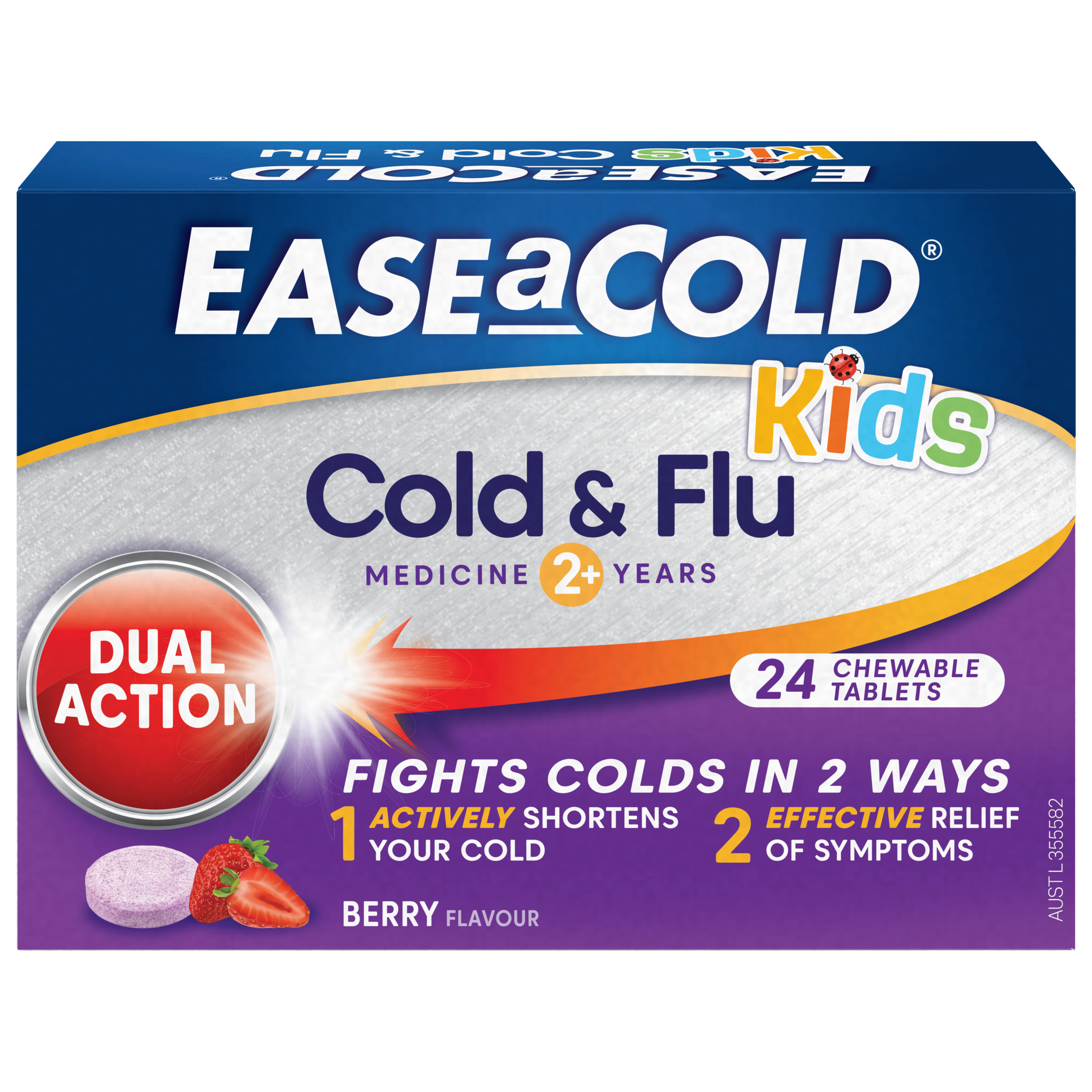 Ease-A-Cold Kids Cold & Flu 24 chewable tablets - Image 1
