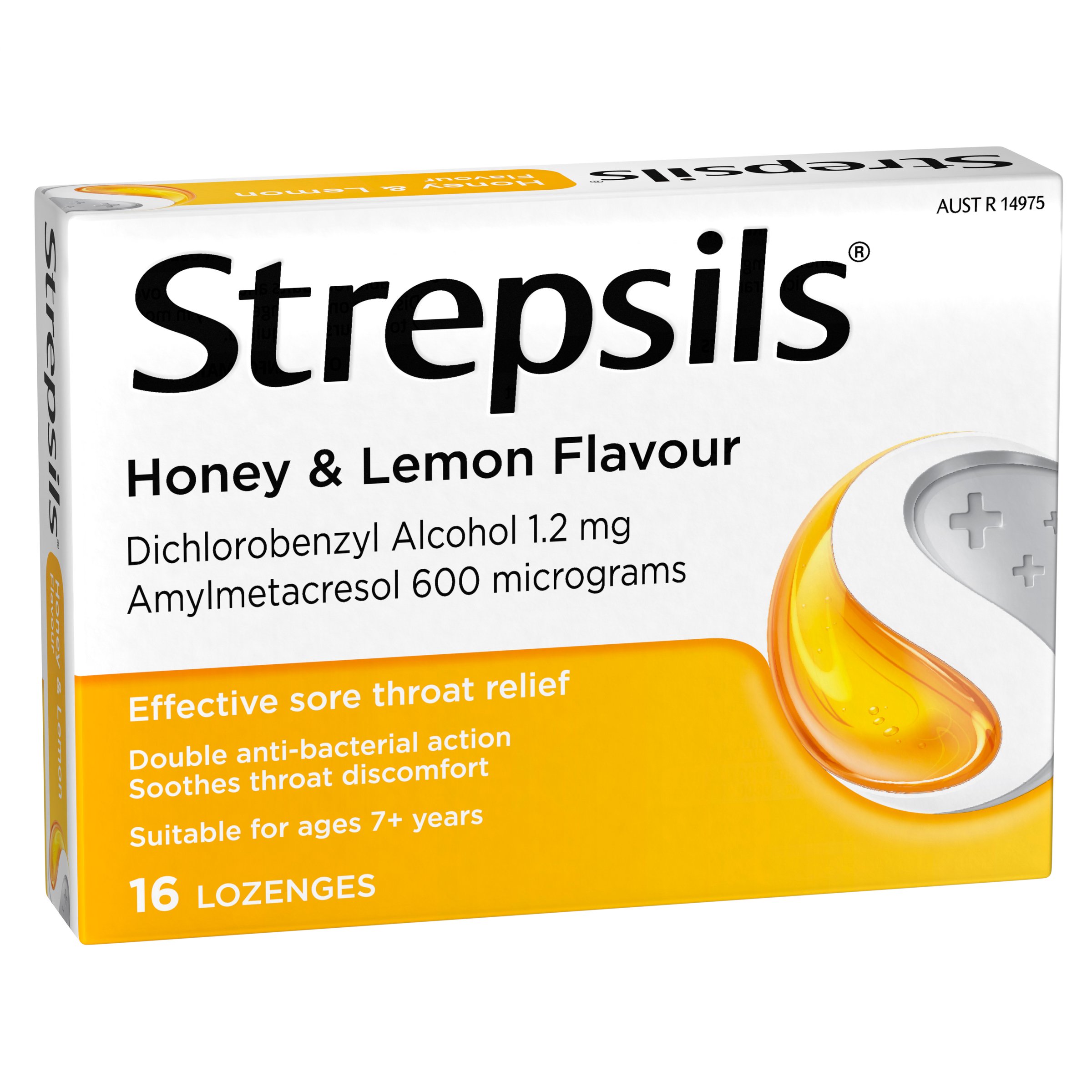 Strepsils Honey & Lemon Double Antibacterial Action 16 lozenges - Image 3
