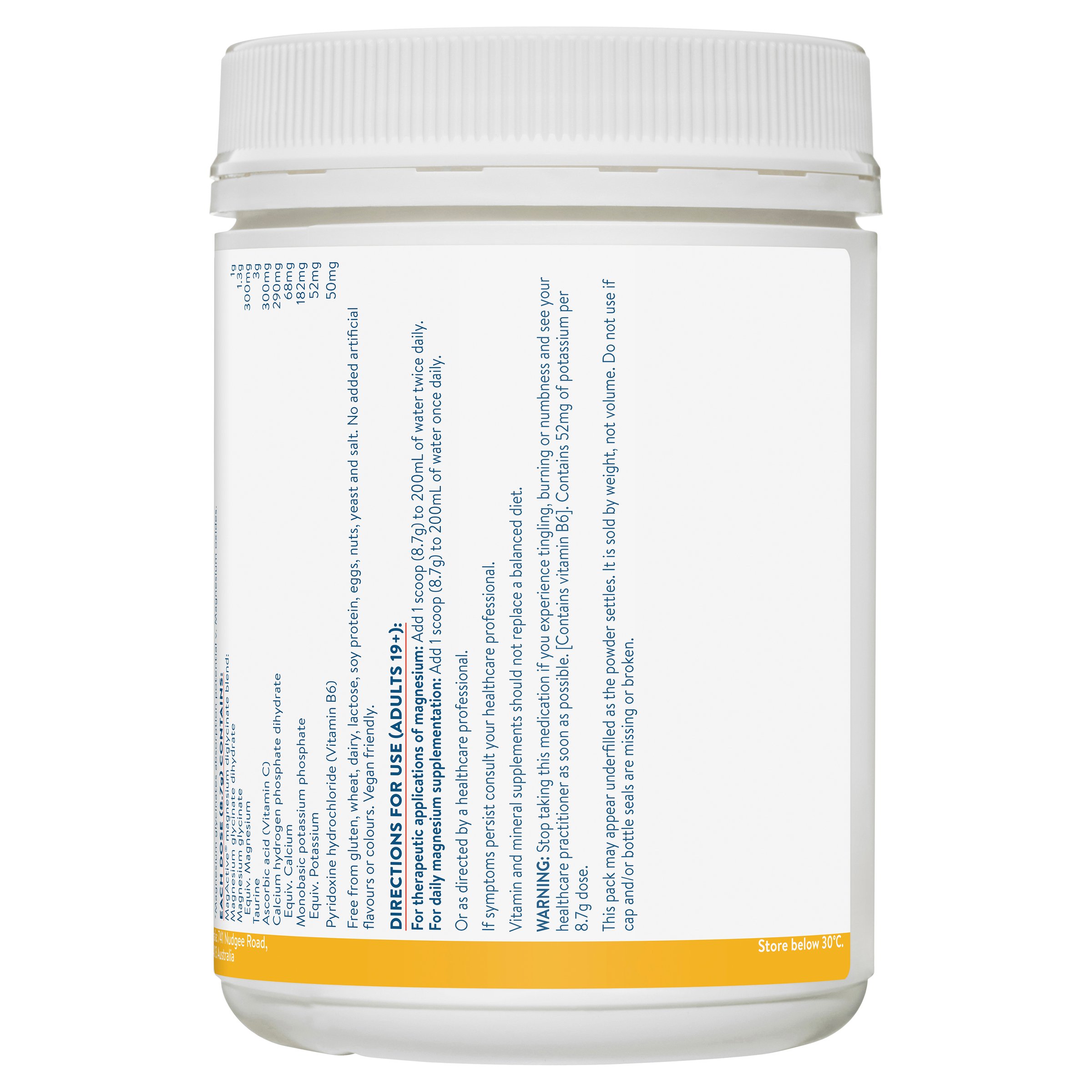 Ethical Nutrients Mega Magnesium Powder Citrus 450g - Image 3