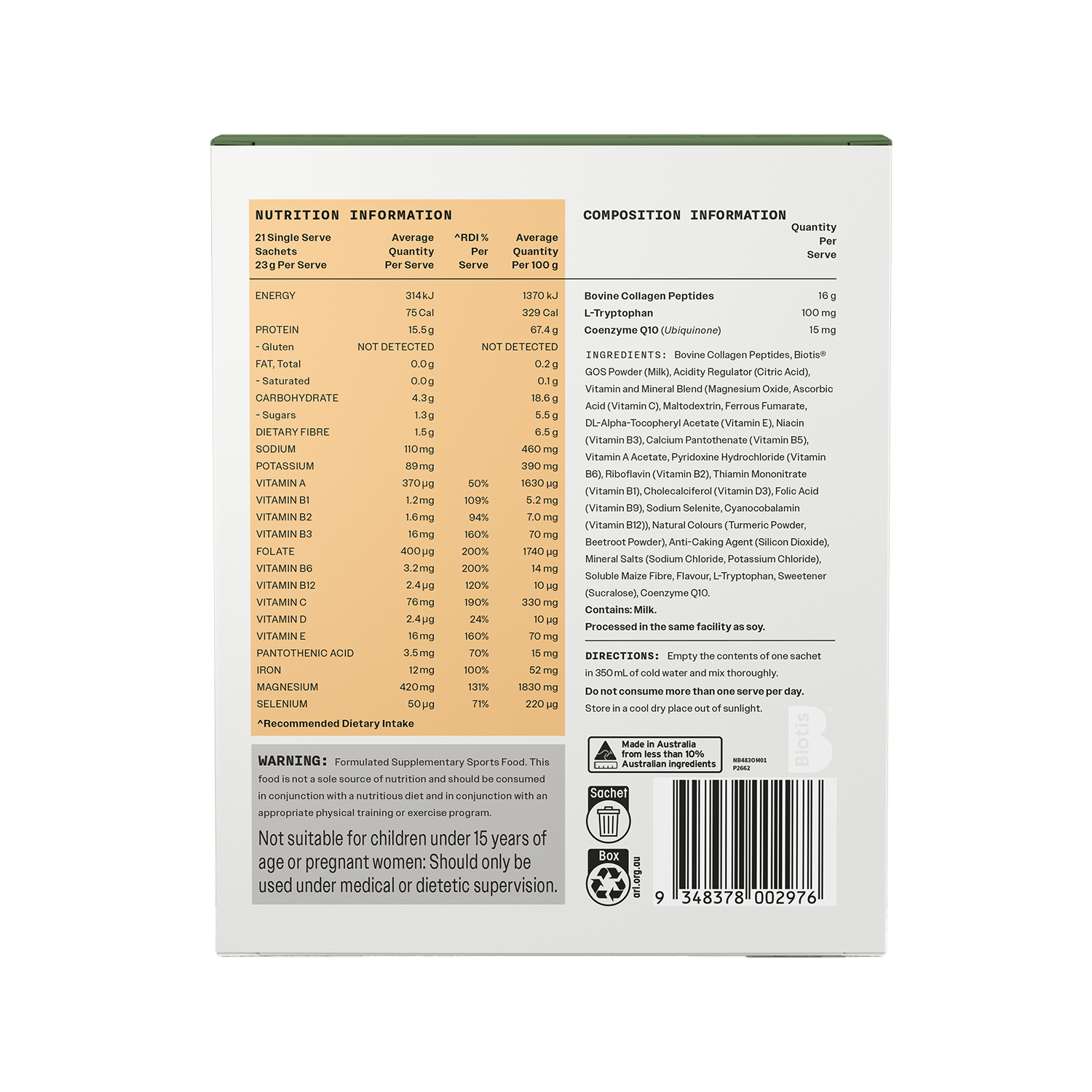Nutrabalance Nutritional Protein Drink Tropical Orange 483g - 21 pack - Image 2