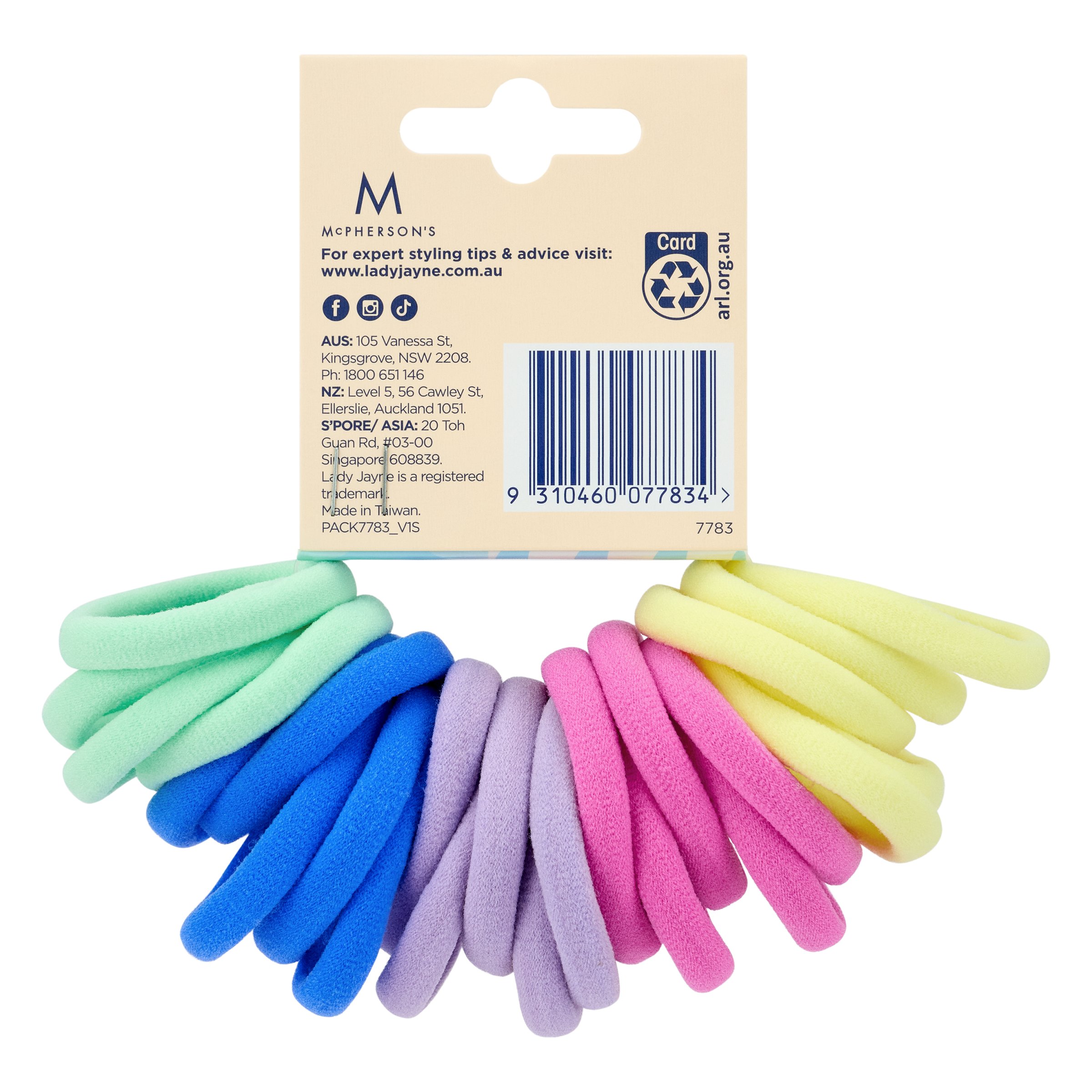 Lady Jayne Knitted Ponytailers Softies Brights 24 pack - Image 2