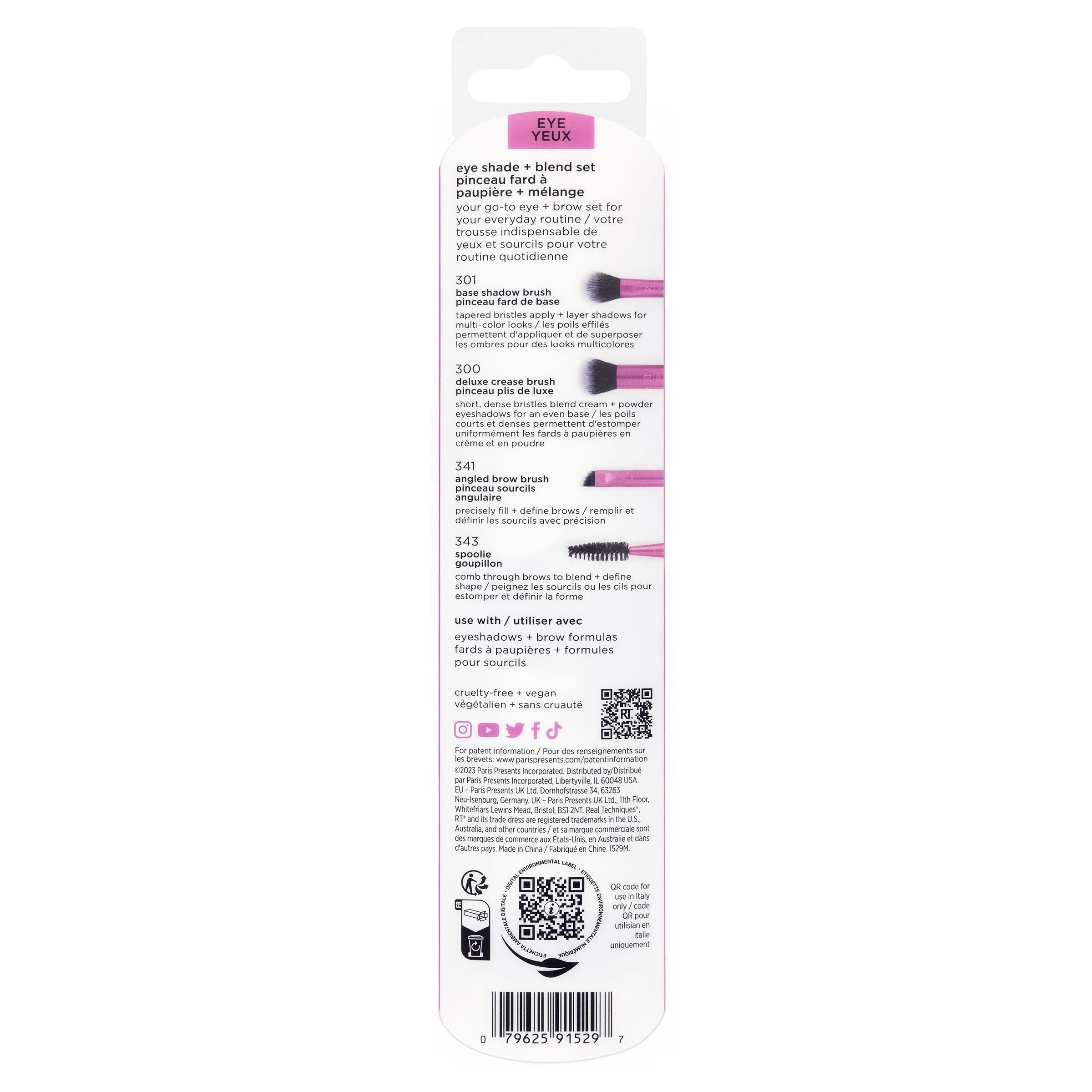 Real Techniques Eye Shade + Blend Brush Set 1 each - Image 2