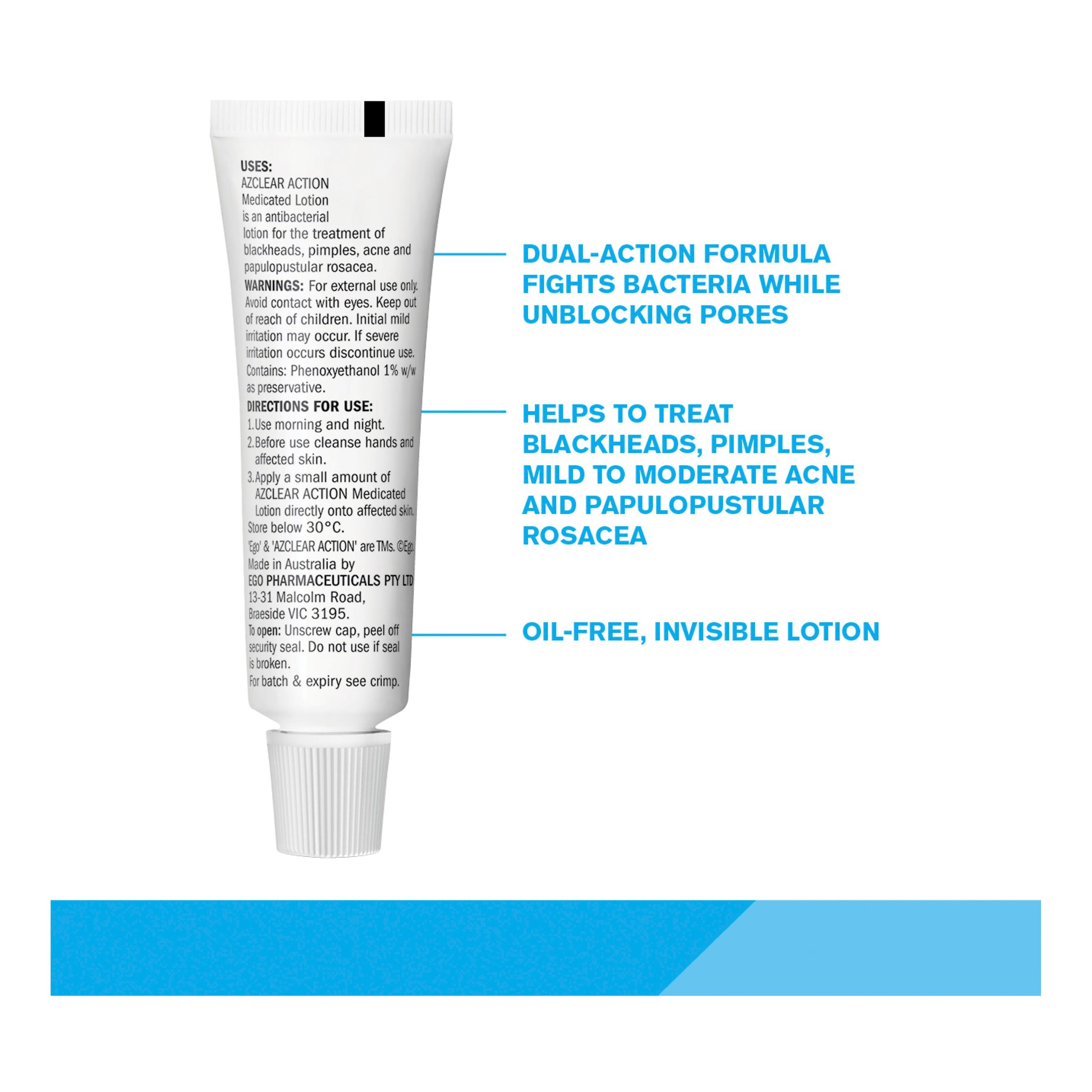 Ego Azclear Medicated Action Lotion 25g - Image 3