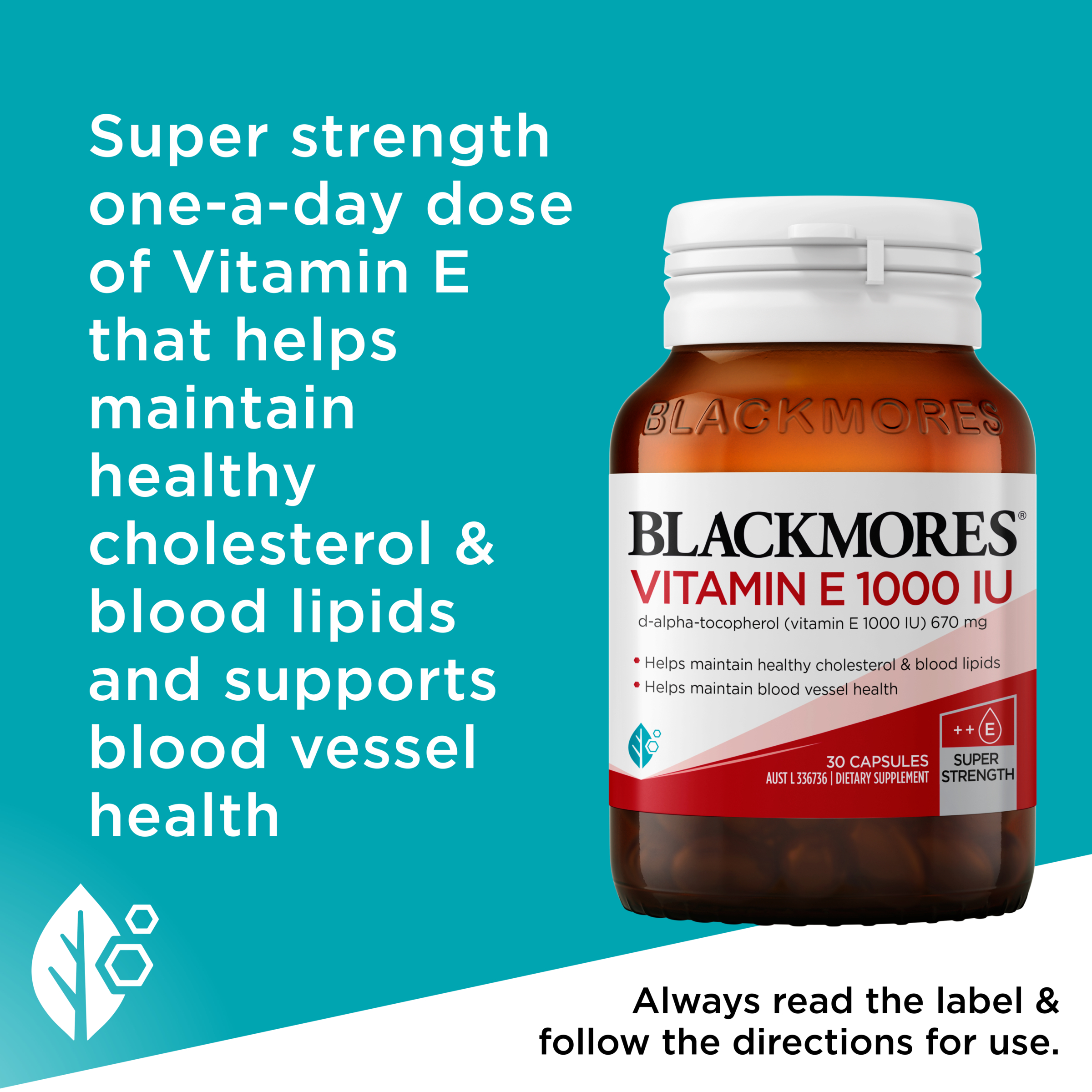 Blackmores Vitamin E 1000IU - 30 capsules - Image 6