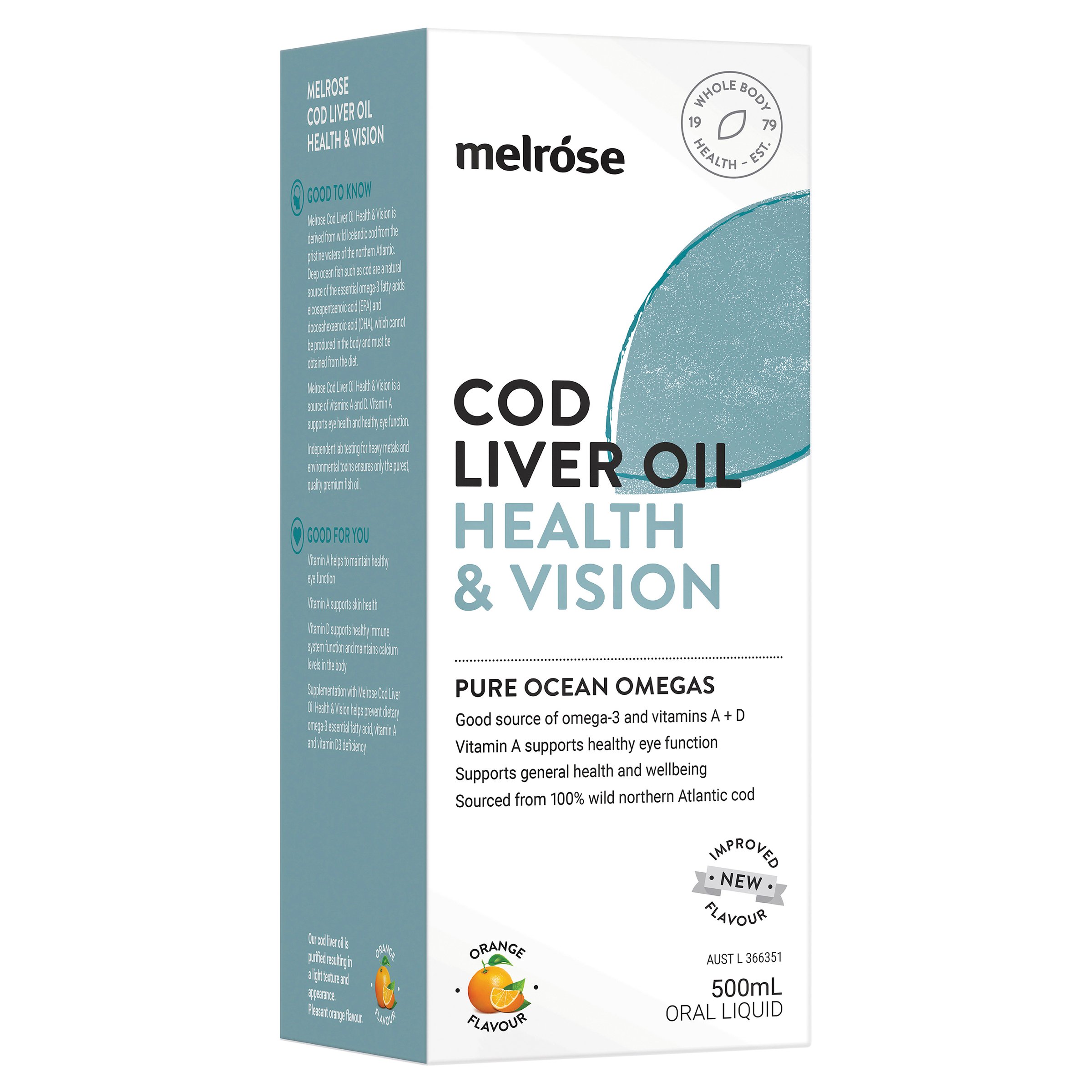 Melrose Cod Liver Oil Health & Vision 500ml - Image 5