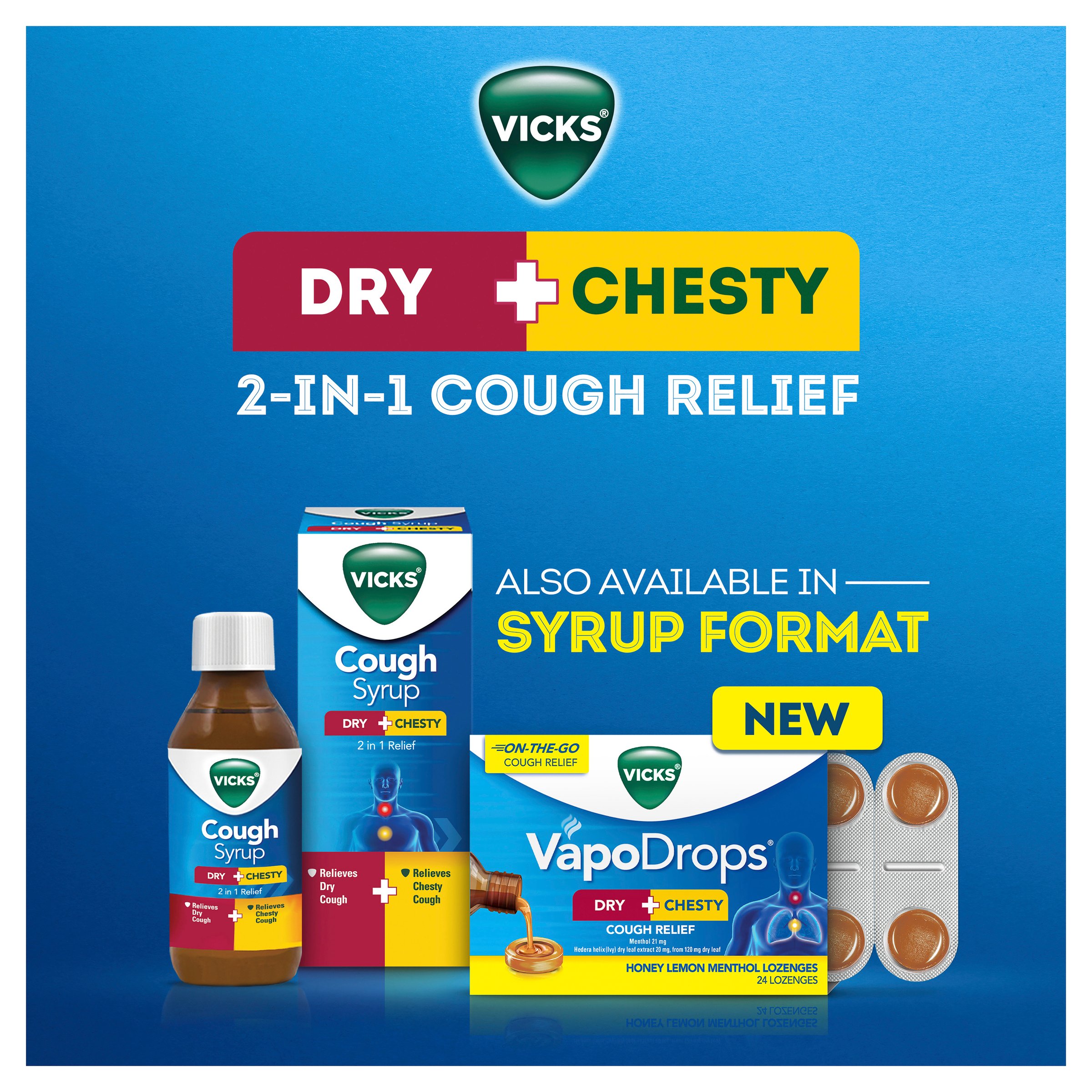 Vicks Dry+Chesty 24 lozenges - Image 3