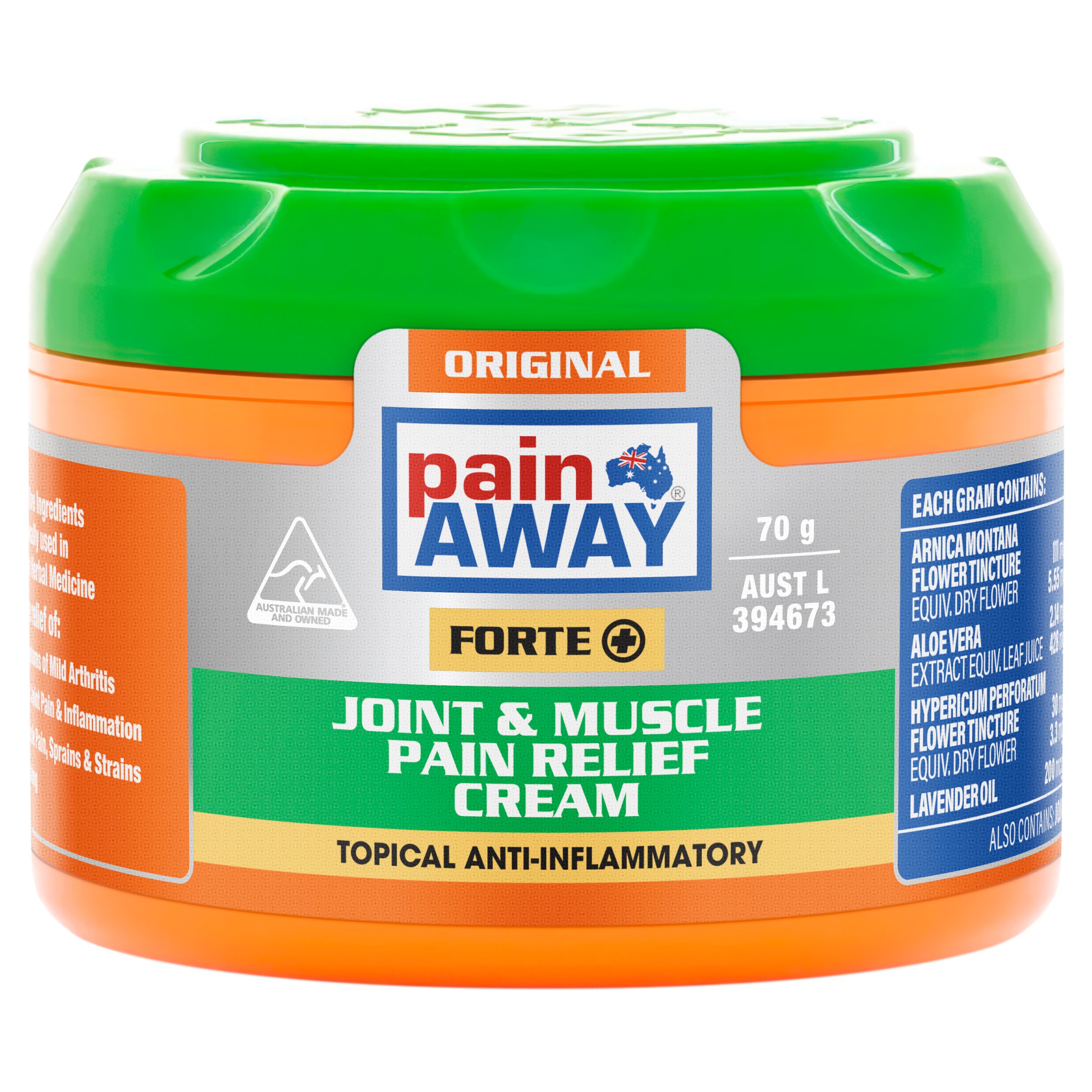 Pain Away Forte+ Joint & Muscle Pain Relief Cream 70g - Image 1