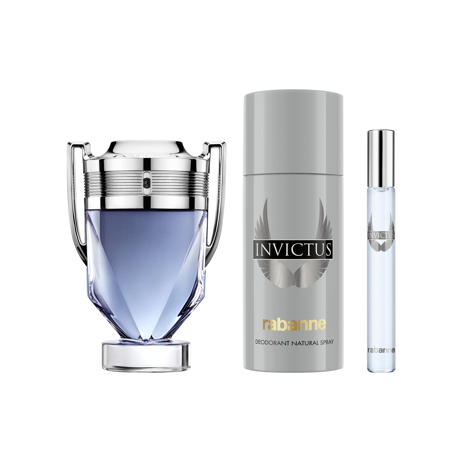 Rabanne Invictus EDT 100ml Gift Set 3 piece - Image 1