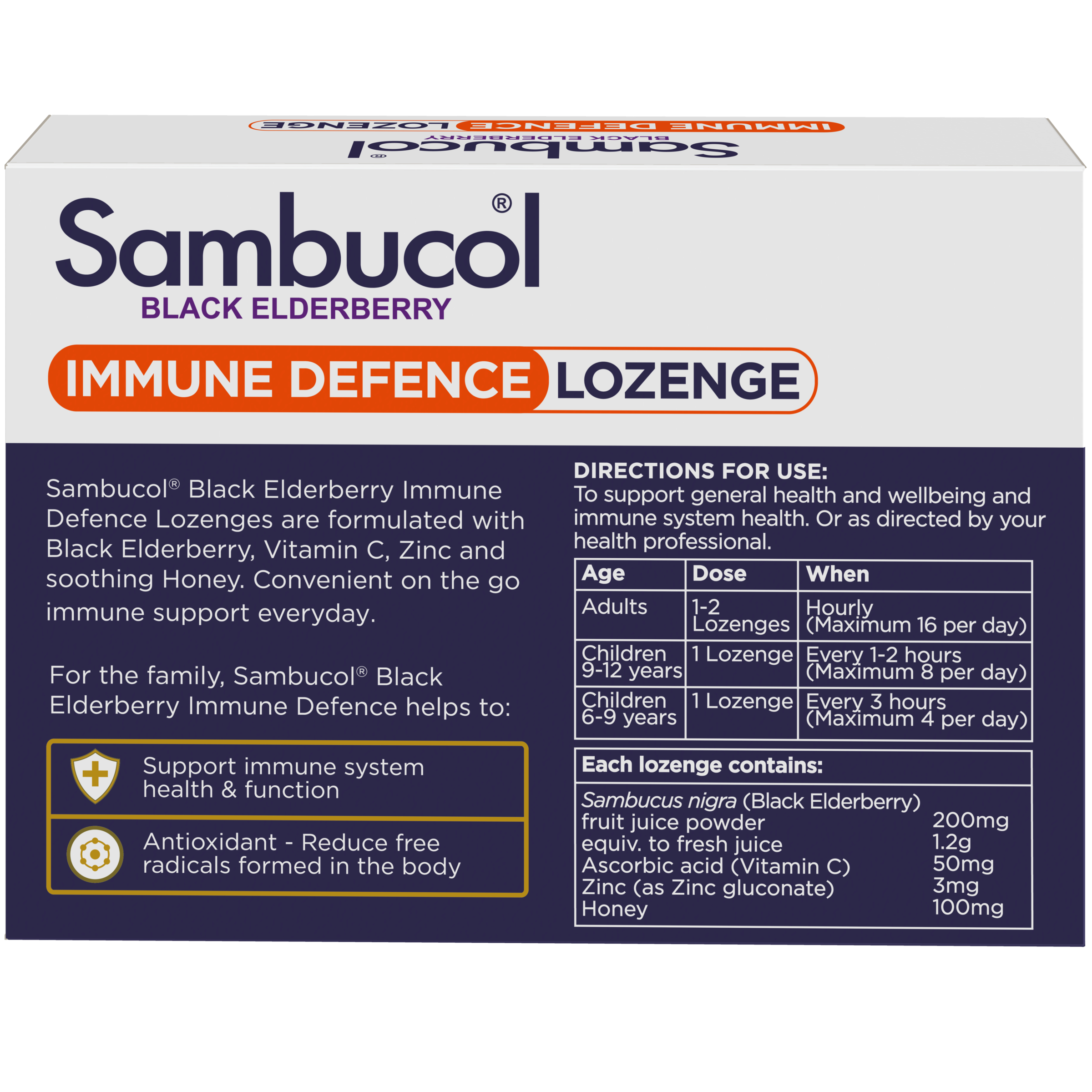 Sambucol Immune Defence 20 lozenges - Image 2