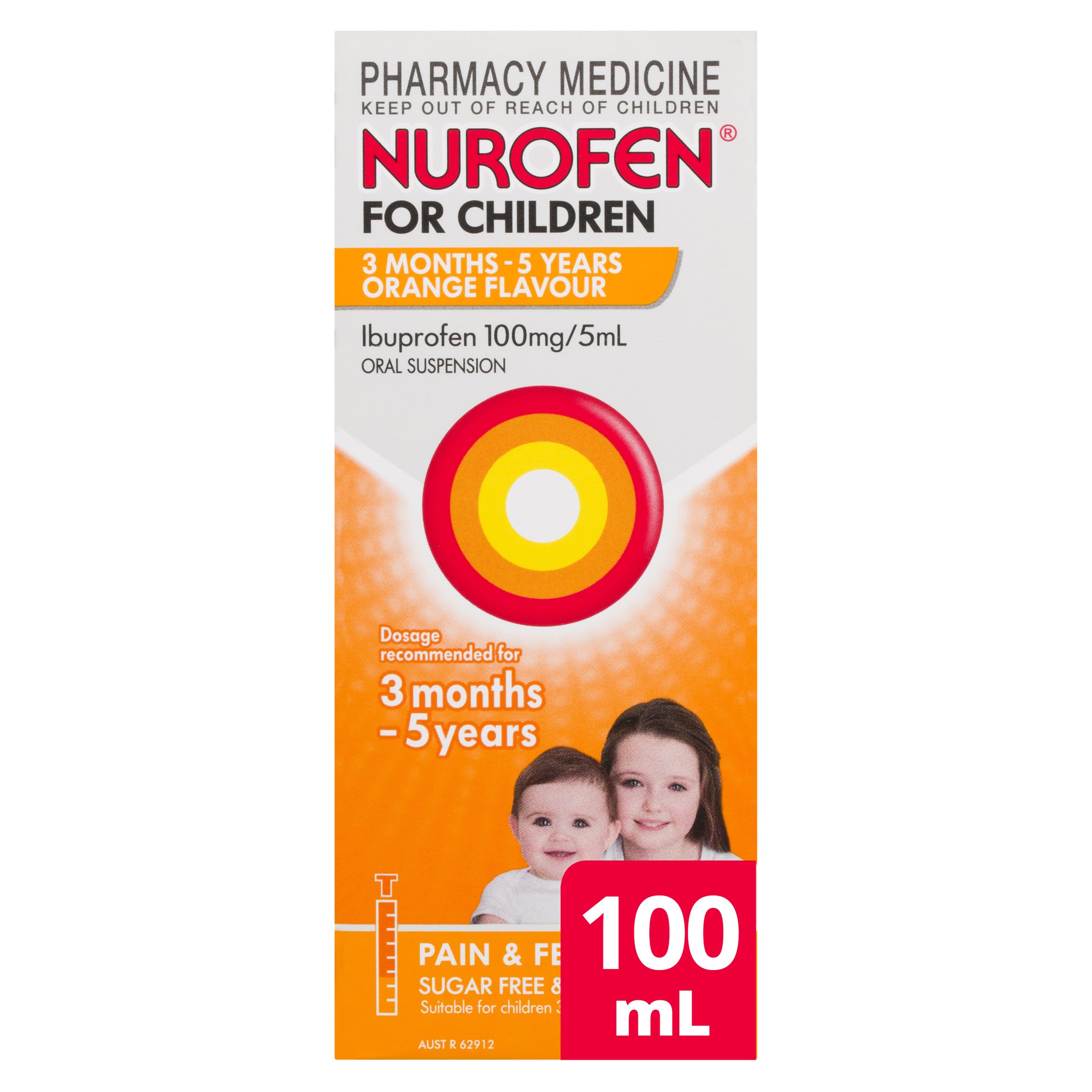 Nurofen for Children 3 Months to 5 Years Orange 100ml - Image 5