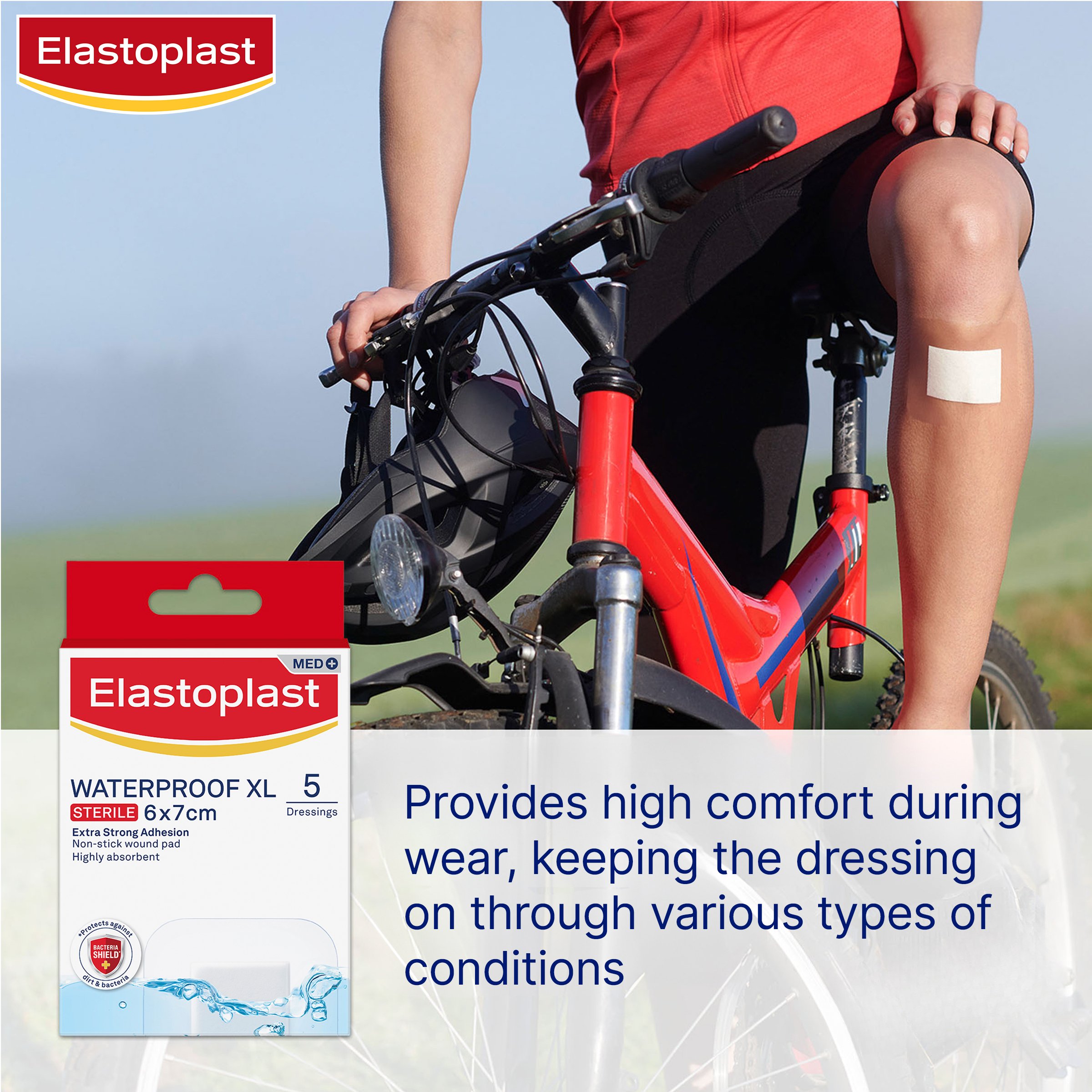 Elastoplast Aqua Protect XL Waterproof Dressing 6 X 7cm - 5 strips - Image 4
