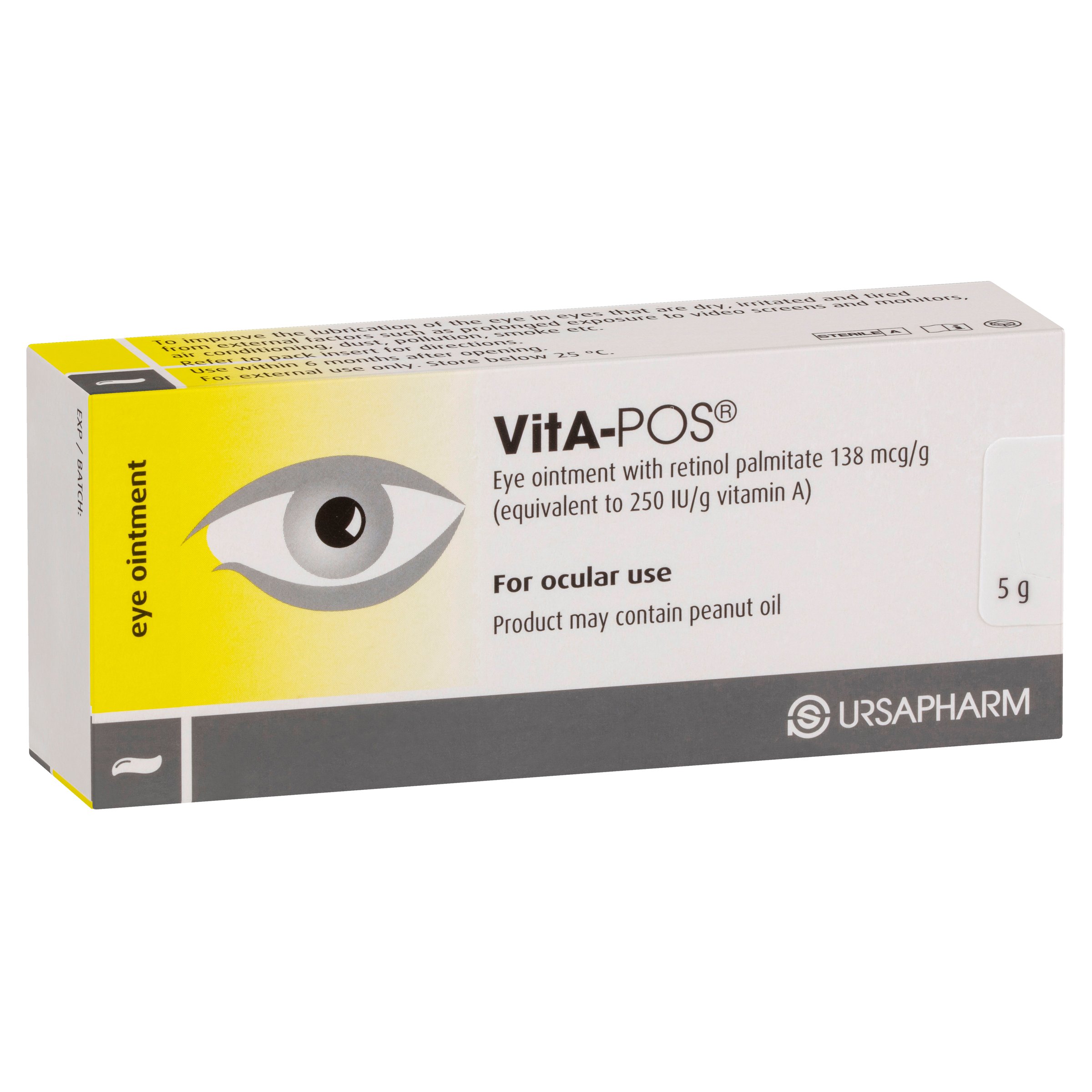 AFT Vita-POS Eye Ointment 138mcg/g X 5g - Image 7