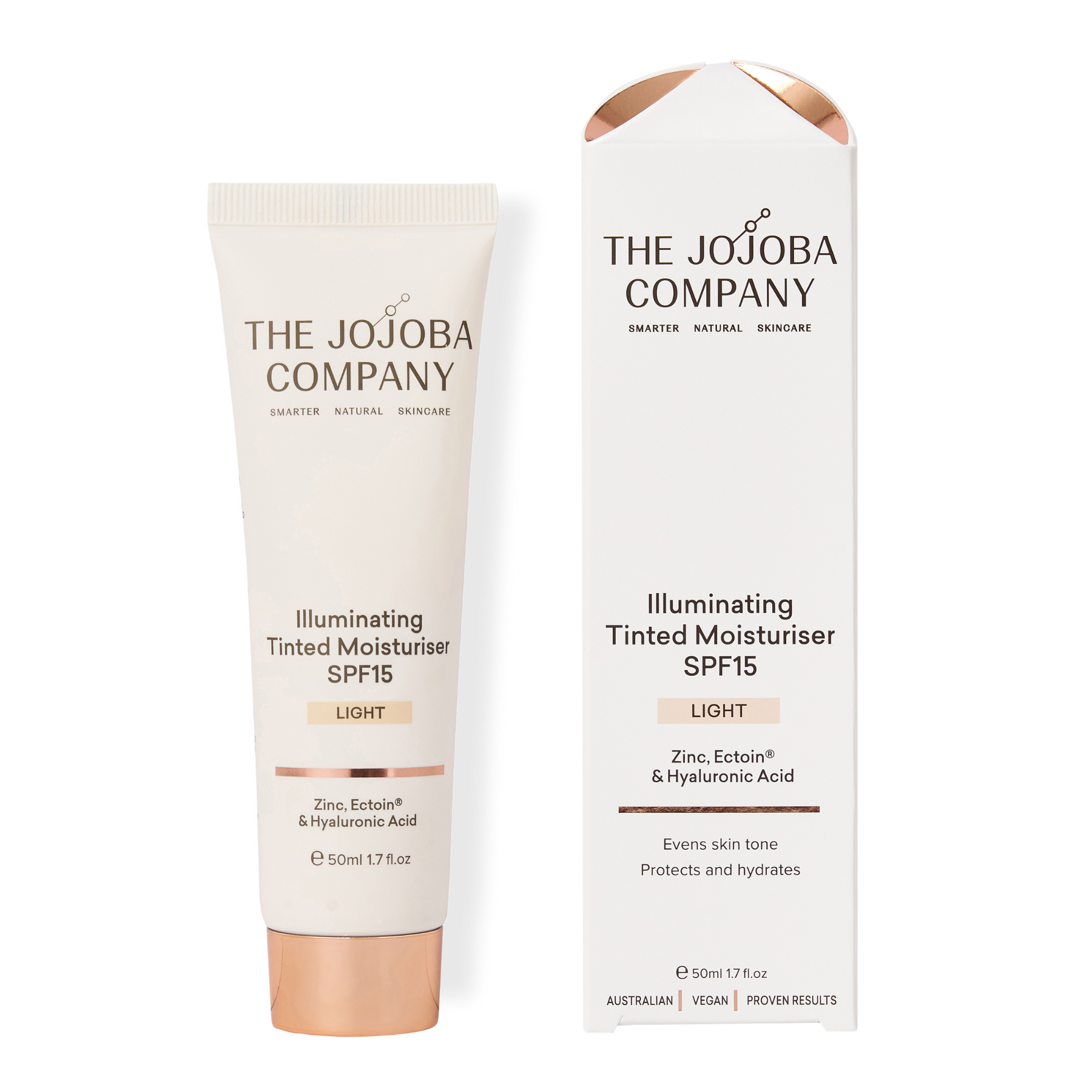 The Jojoba Company Illuminating Tinted Moisturiser SPF15 - 50ml - Image 1