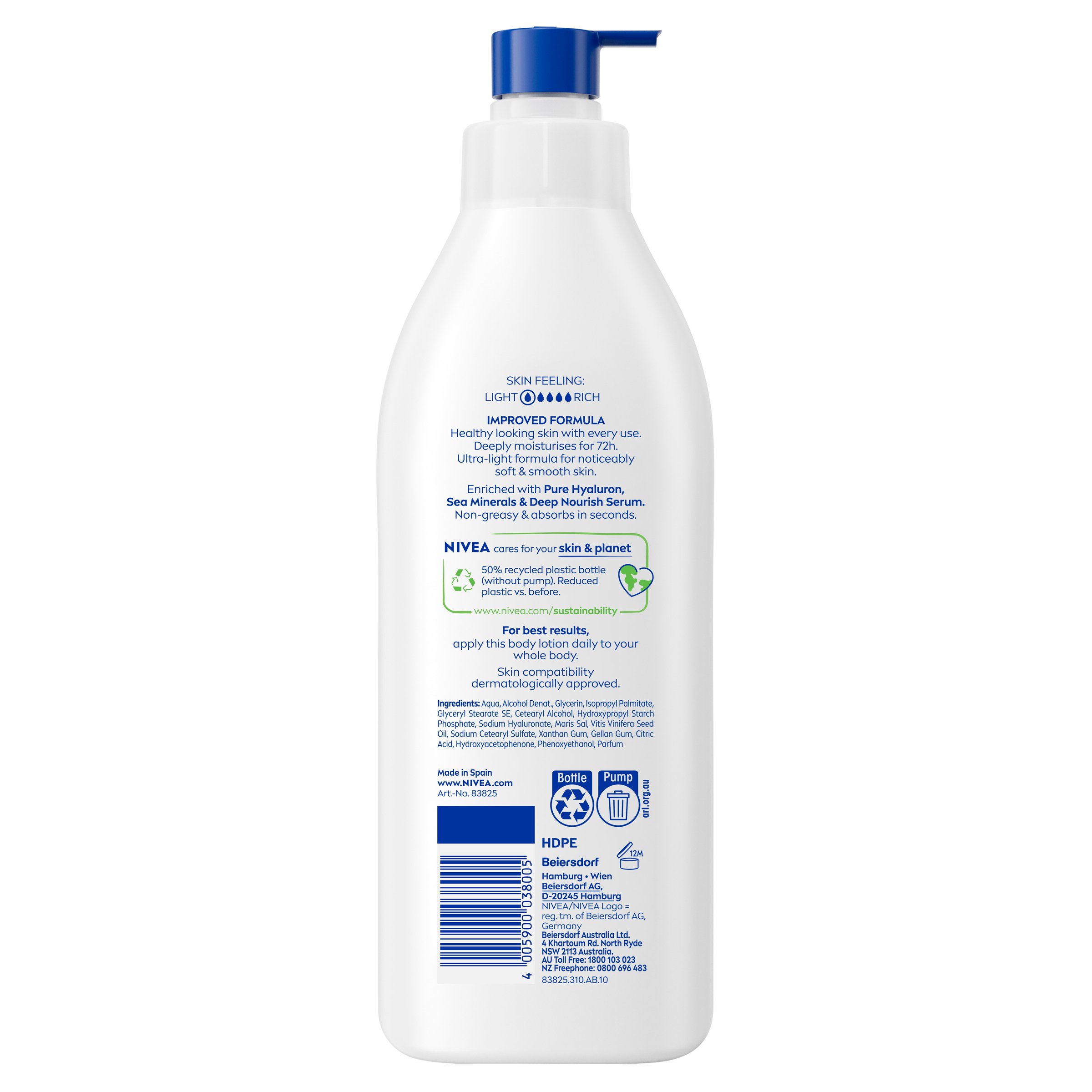 Nivea Express Hydration Body Lotion Pump 400ml - Image 2