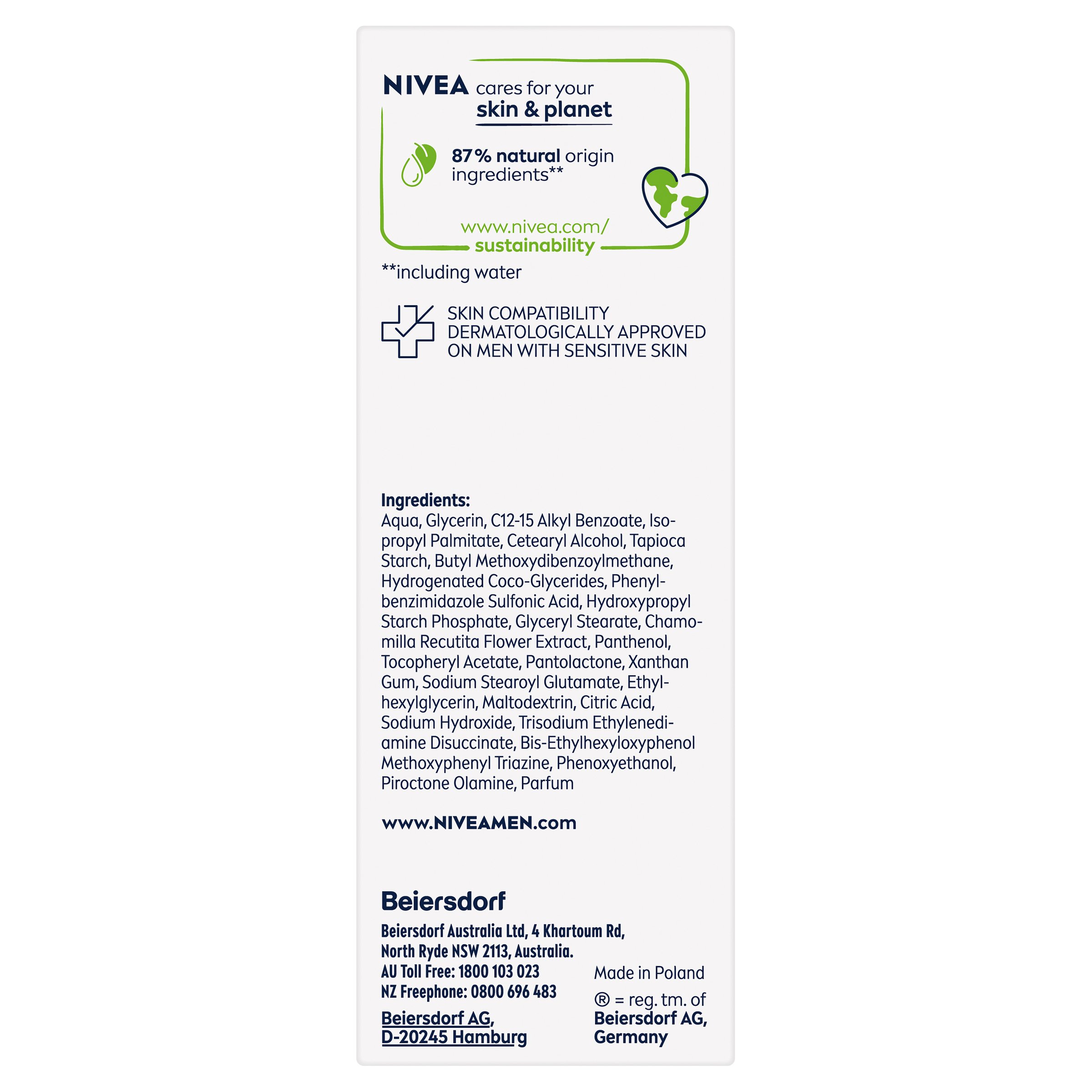 Nivea For Men Sensitive Moisturiser 75ml - Image 7