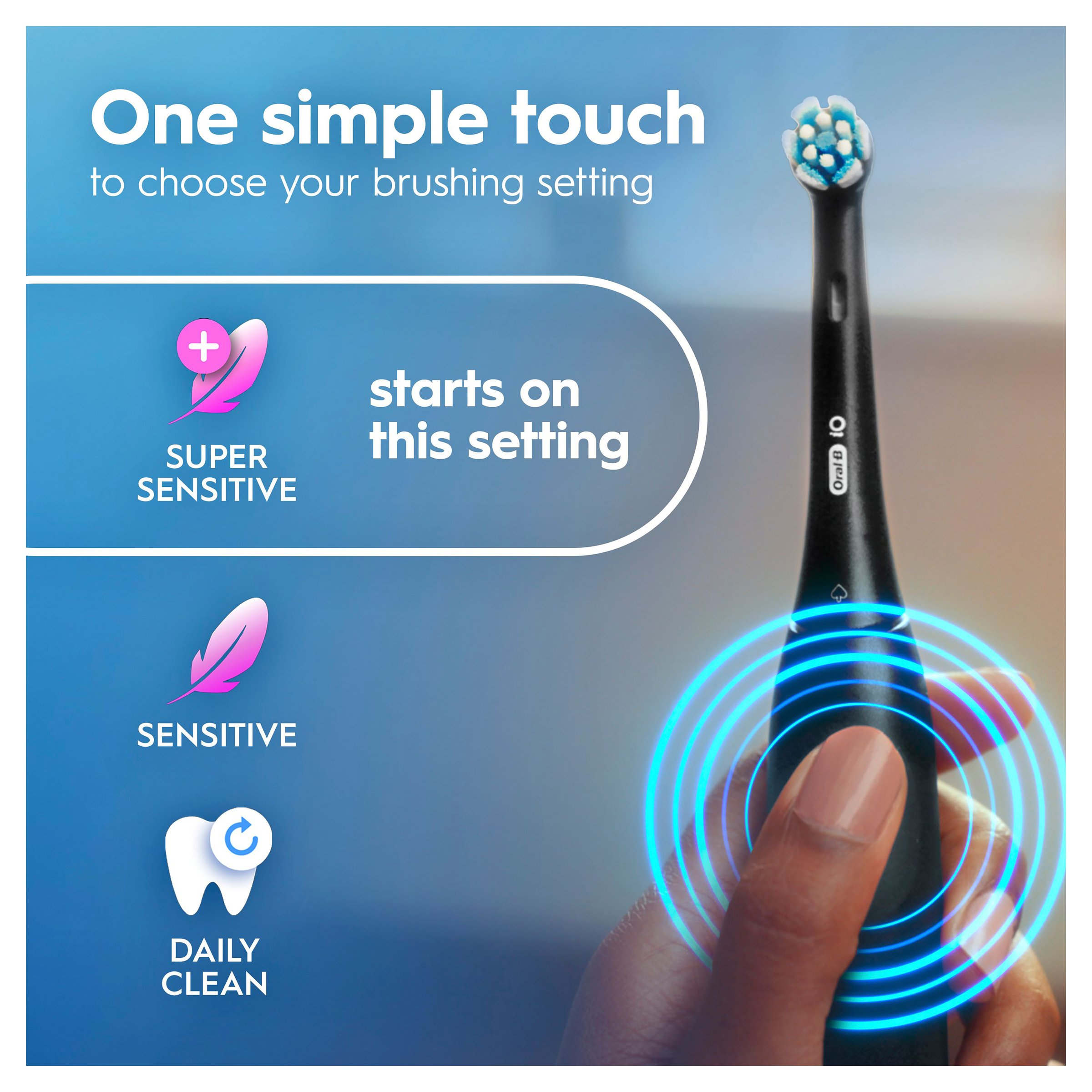 Oral-B iO2 Black Electric Toothbrush 1 pack - Image 7