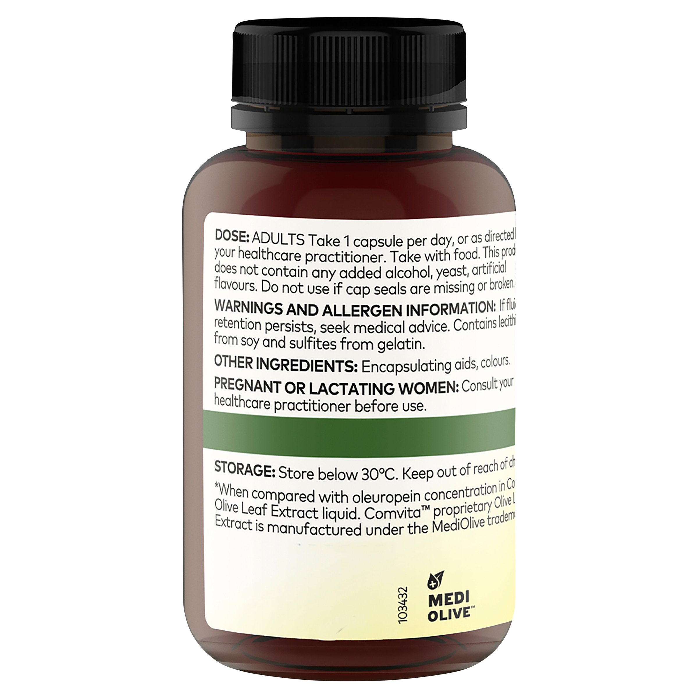 Comvita Olive Leaf Extract High Strength 60 capsules - Image 2