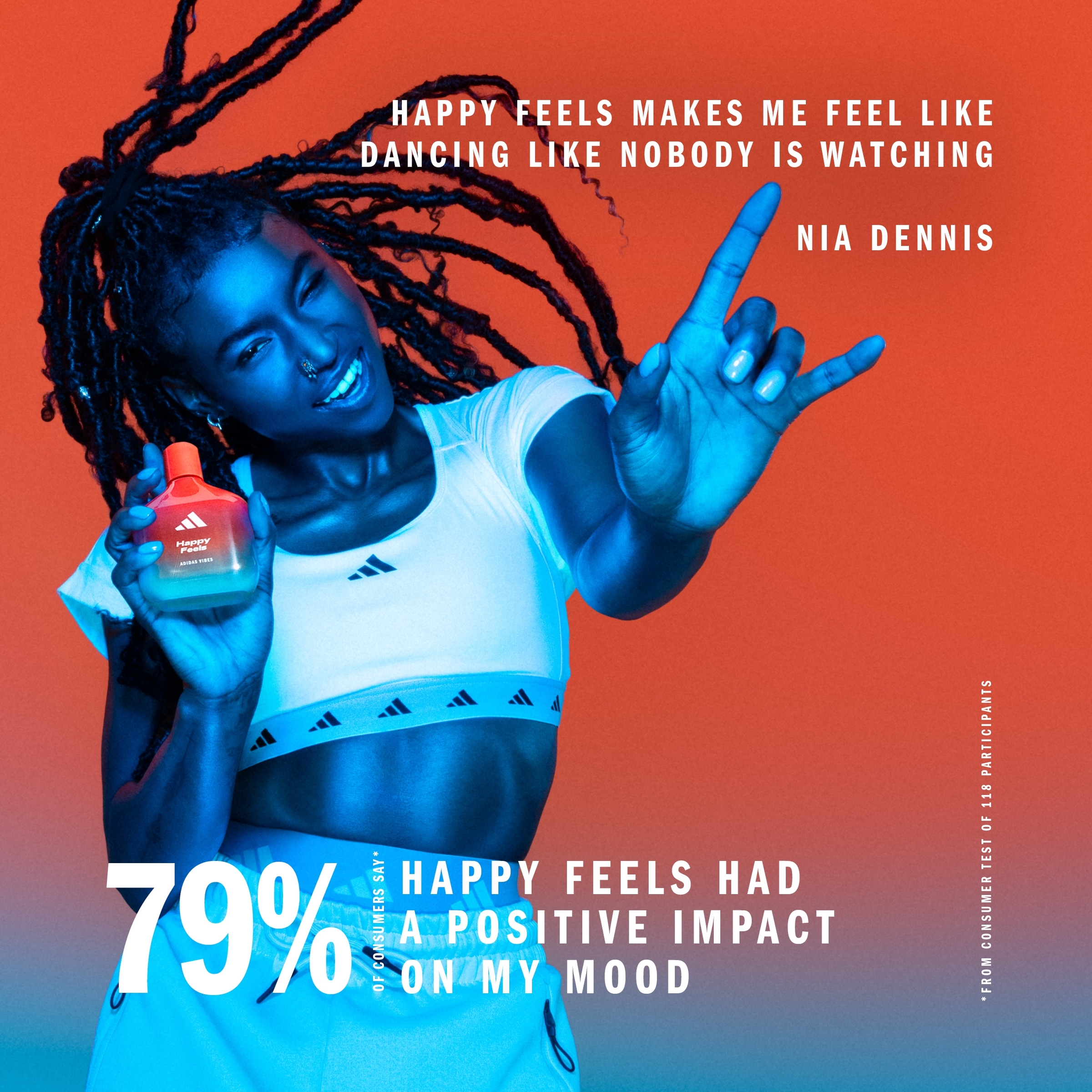 Adidas Vibes Happy Feels EDP Spray 100ml - Image 5