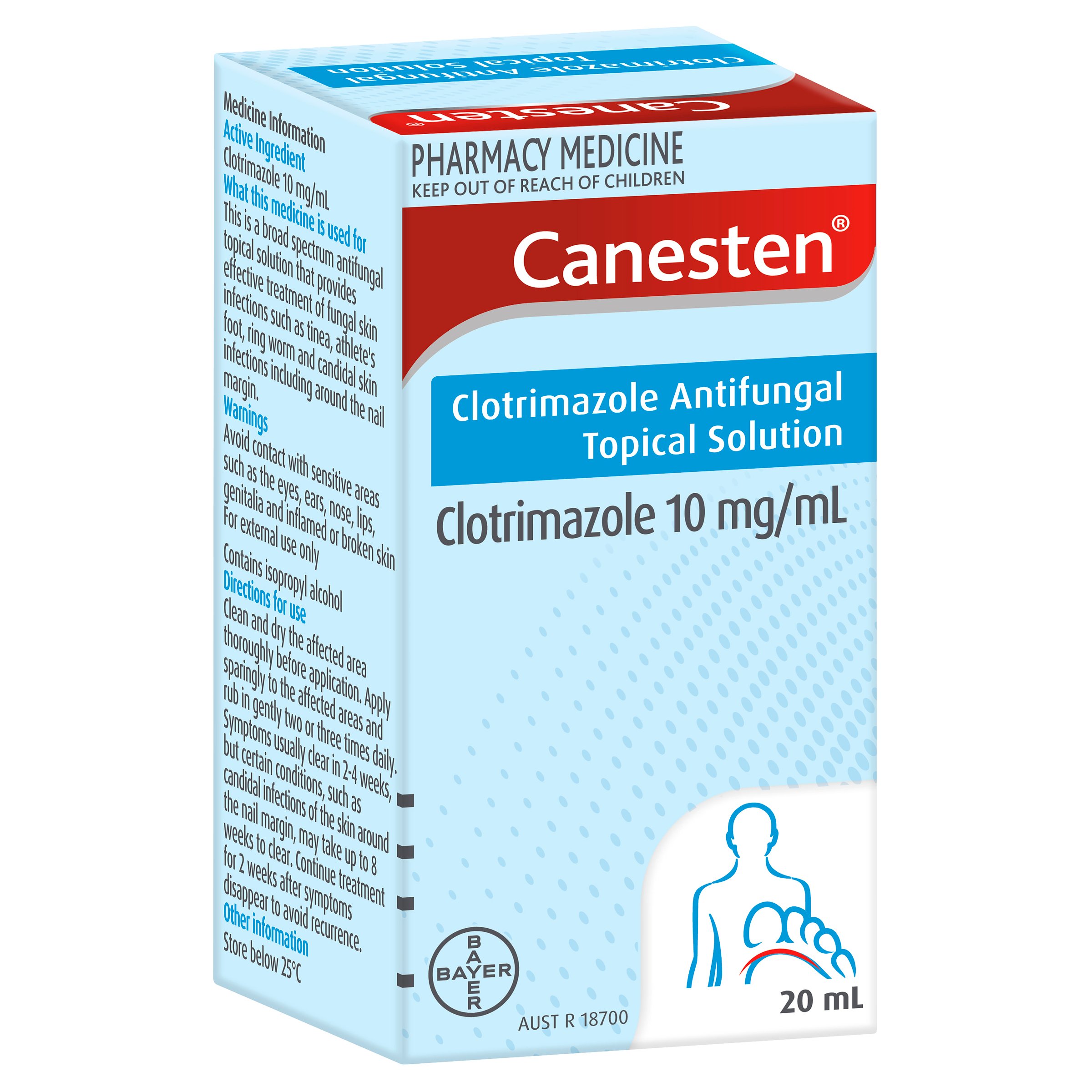 Canesten Anti-Fungal Topical Solution Broad Spectrum 1% - 20ml - Image 6