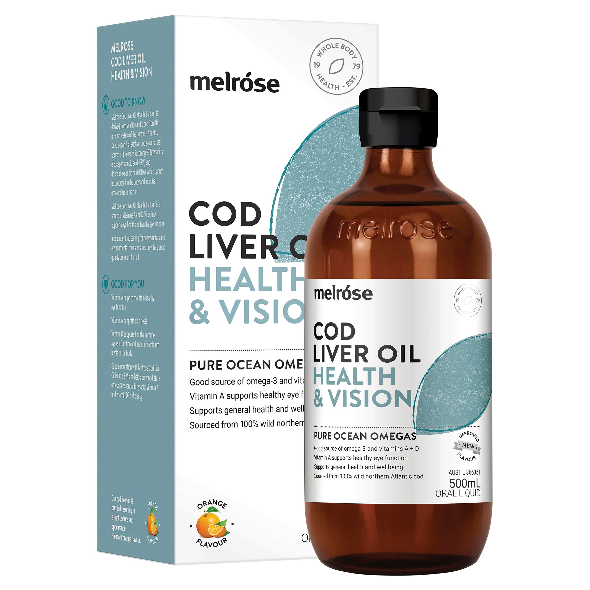 Melrose Cod Liver Oil Health & Vision 500ml - Image 4