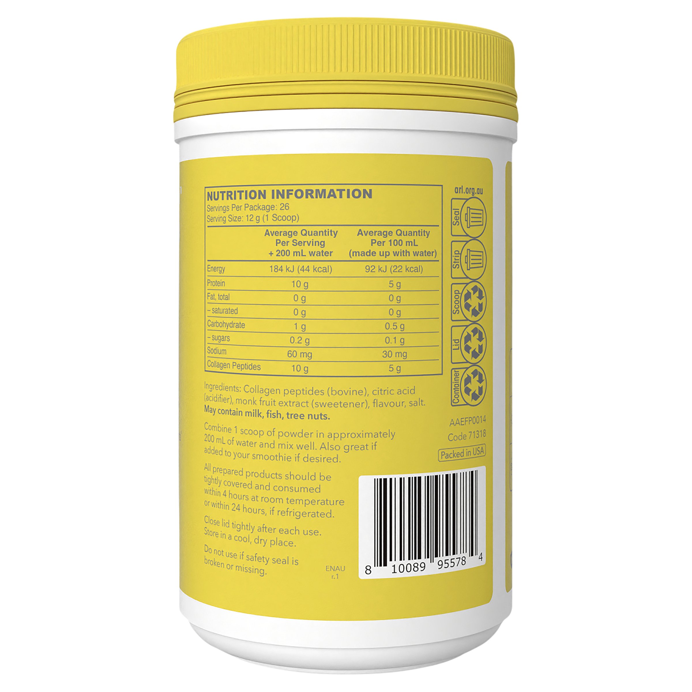 Vital Proteins Collagen Peptides Lemon 313g - Image 3